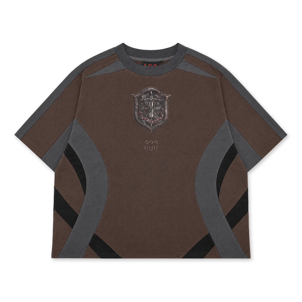 T.C.R ALTER EGO EXOFRAME S/S TEE - BROWN