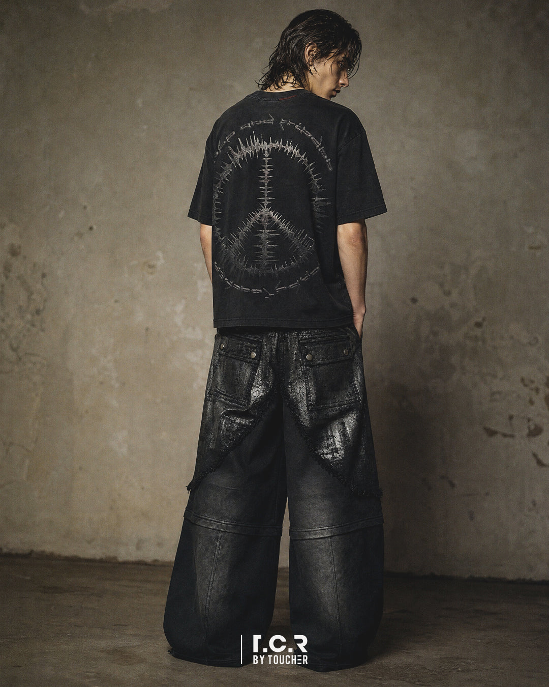 T.C.R WAVE CORE TEE - BLACK
