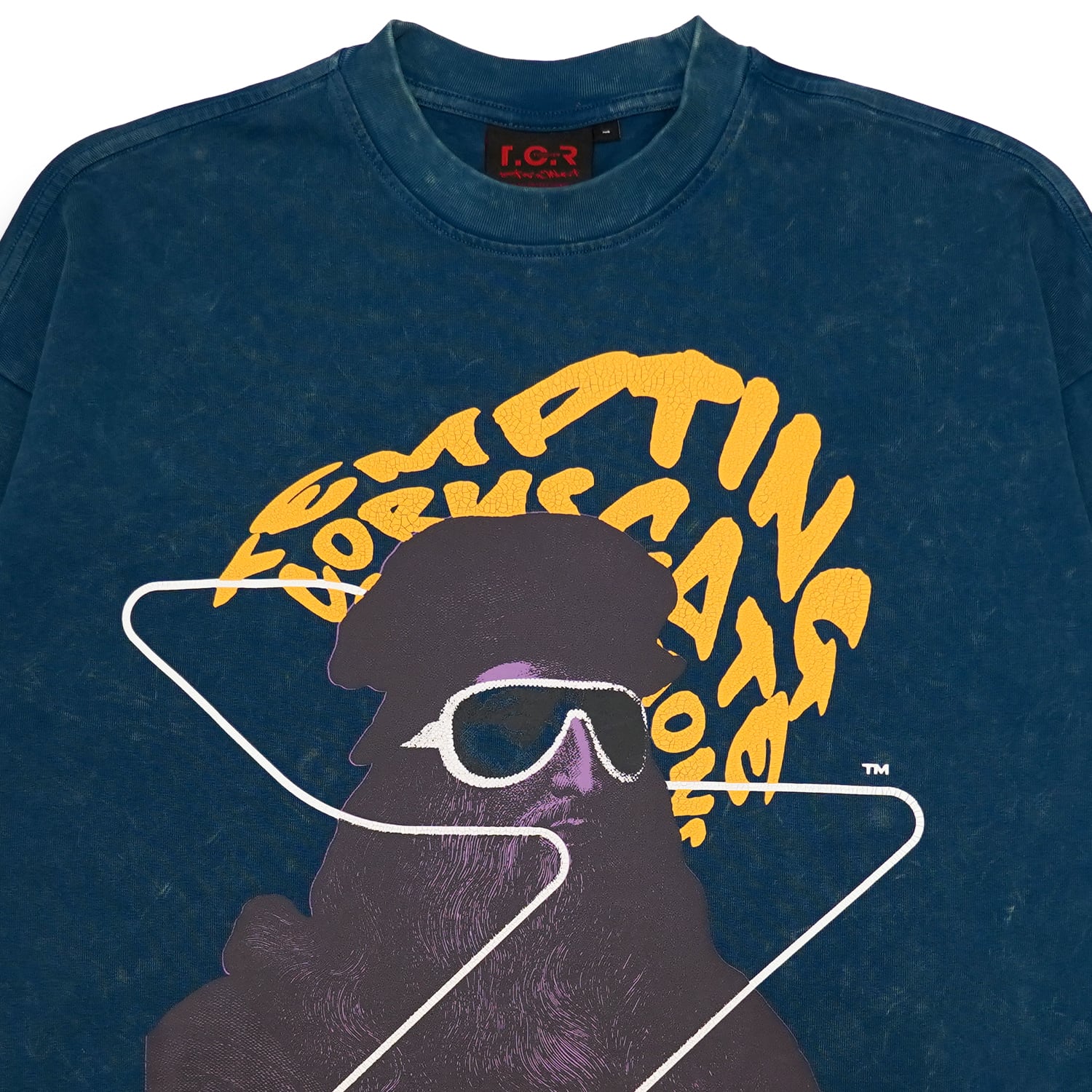 T.C.R MESSAGGIO L/S TEE - OLD BLUE GREEN