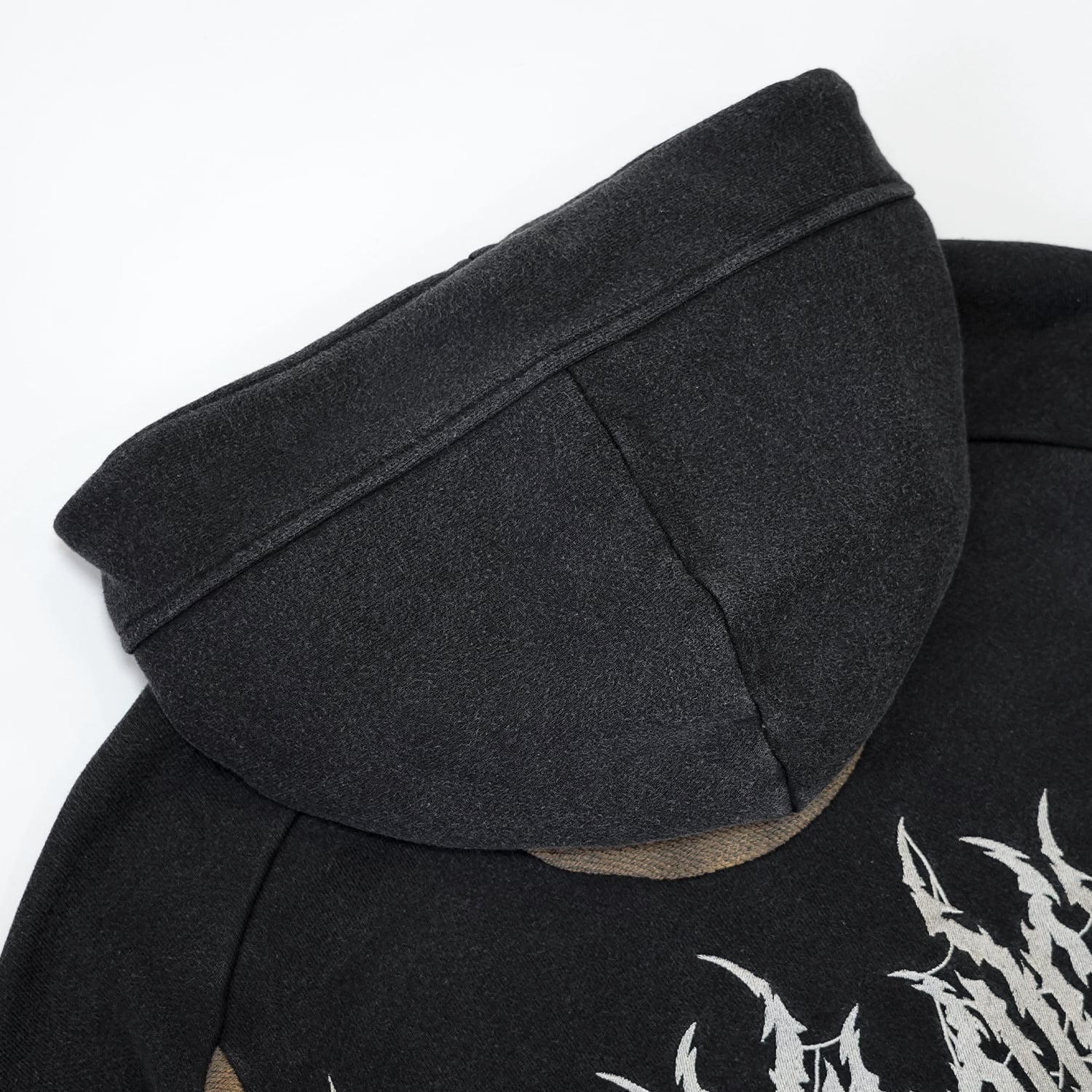 T.C.R ?DARK RIDER ZIP-UP HOODIE - BLACK