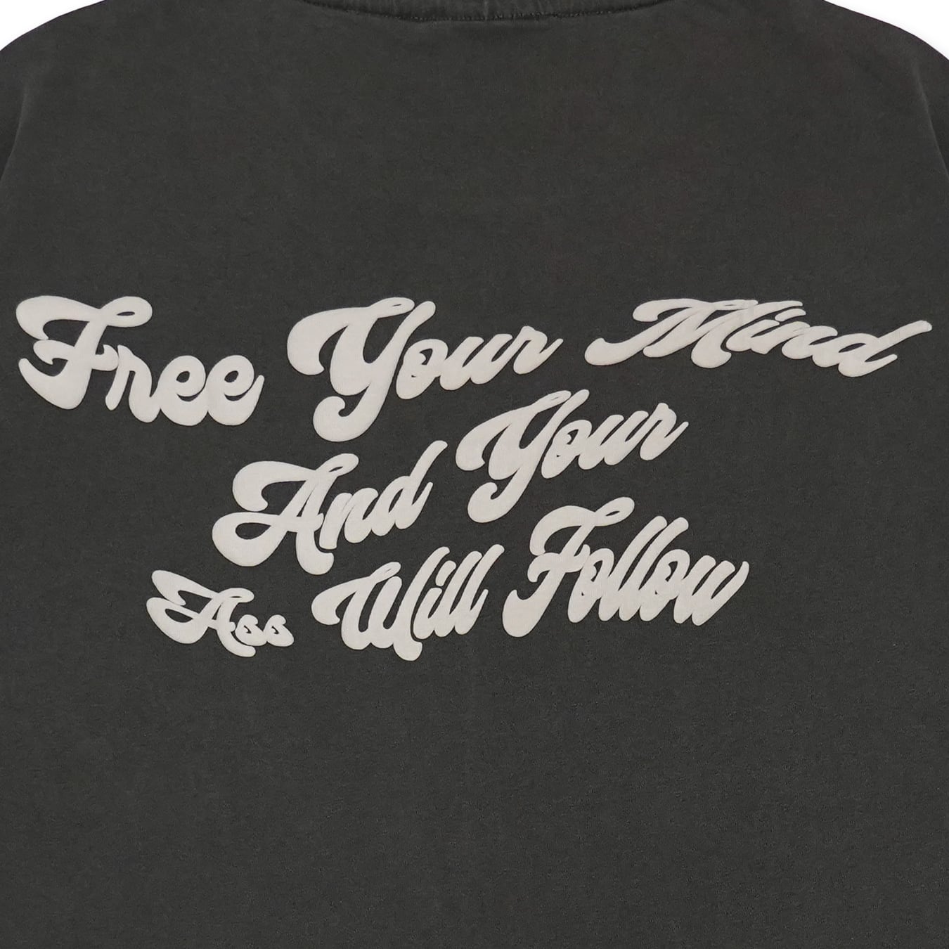 T.C.R MIND CONTROLLER WASHED S/S TEE - DARK GRAY