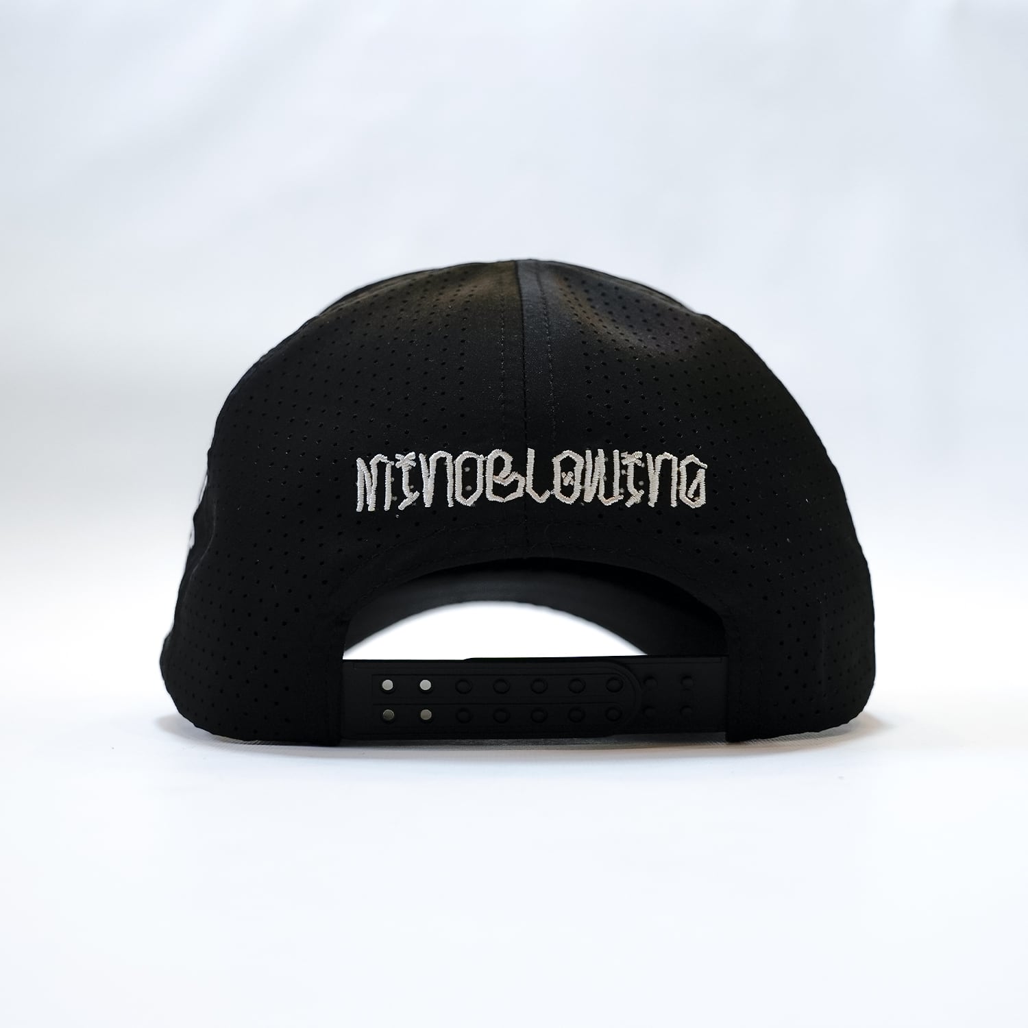 T.C.R NU-YOUTH LASER CUT HOLE QUICK DRY 6PANEL CAP - BLACK