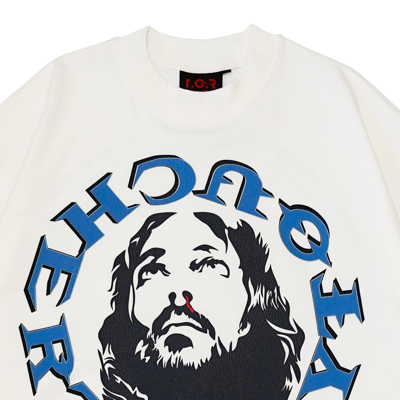 T.C.R JESUS CIRCLE LOGO S/S TEE - WHITE
