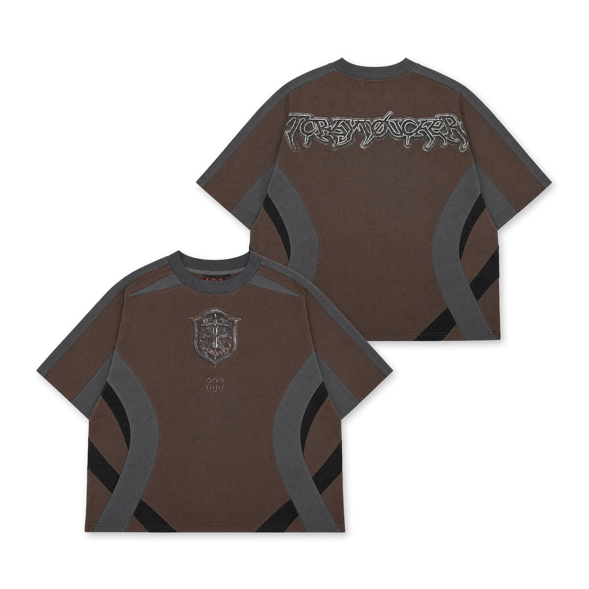 T.C.R ALTER EGO EXOFRAME S/S TEE - BROWN