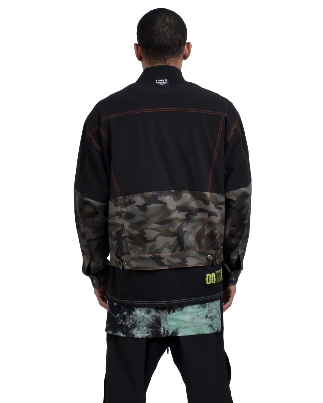 T.C.R EQUIPMENT TRUCKER JACKET V2 - BLACK/CAMO