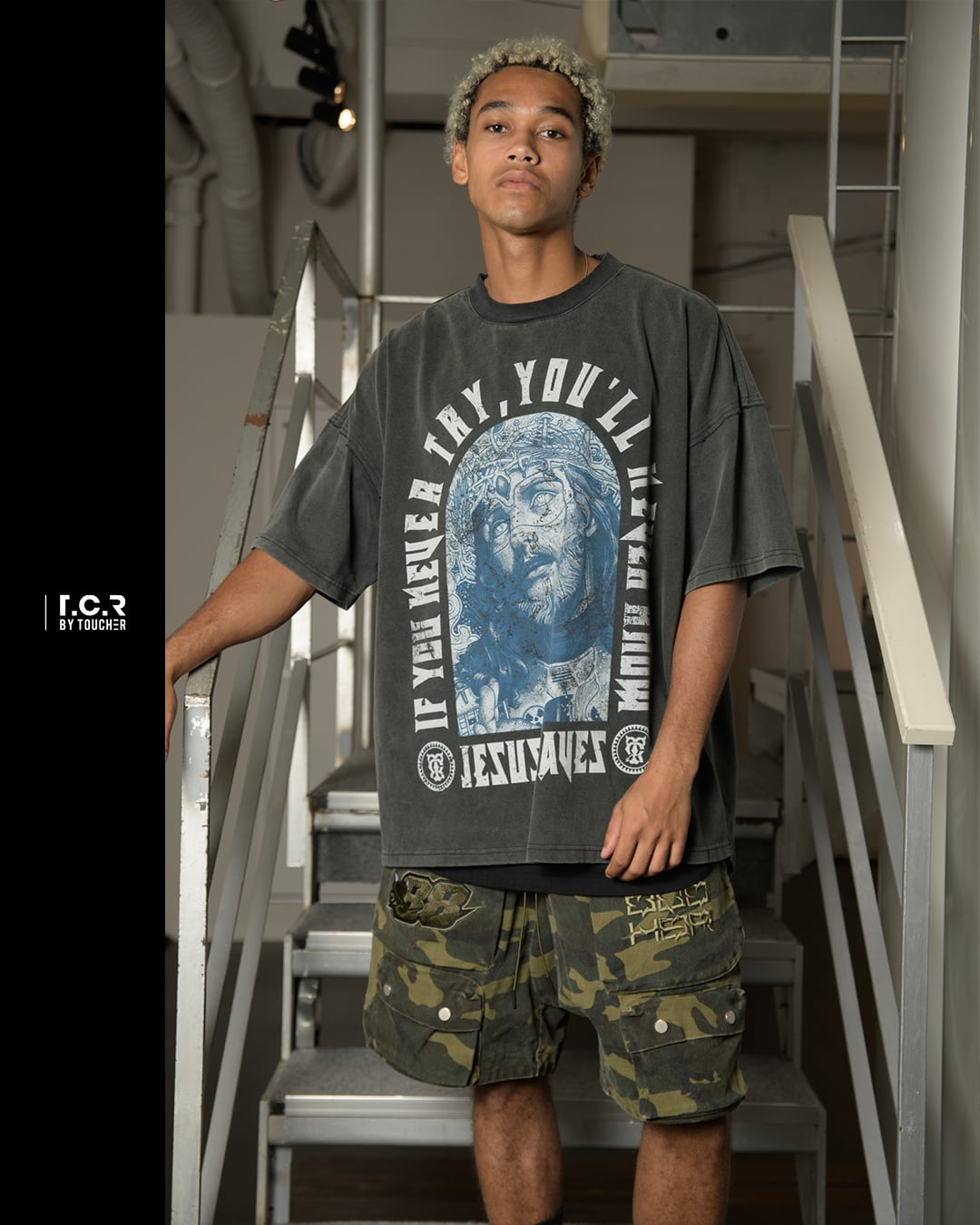 T.C.R RELAPSE MULTI POCKET SAROUEL CARGO SHORTS - CAMO