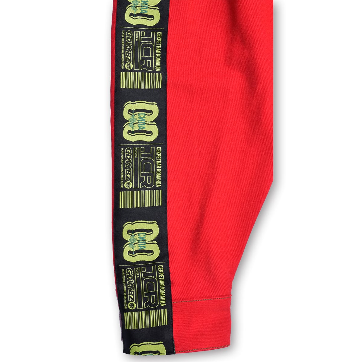 T.C.R EQUIPMENT TRUCKER JACKET V2 - BLACK/RED