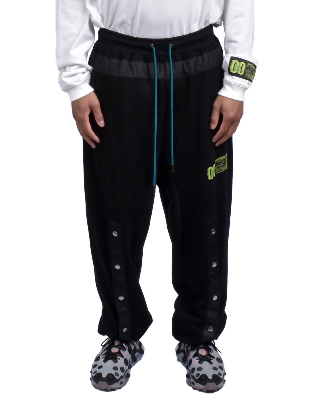 T.C.R ESSENTIAL TECH JOGGER V3 - BLACK/BLUE GREEN
