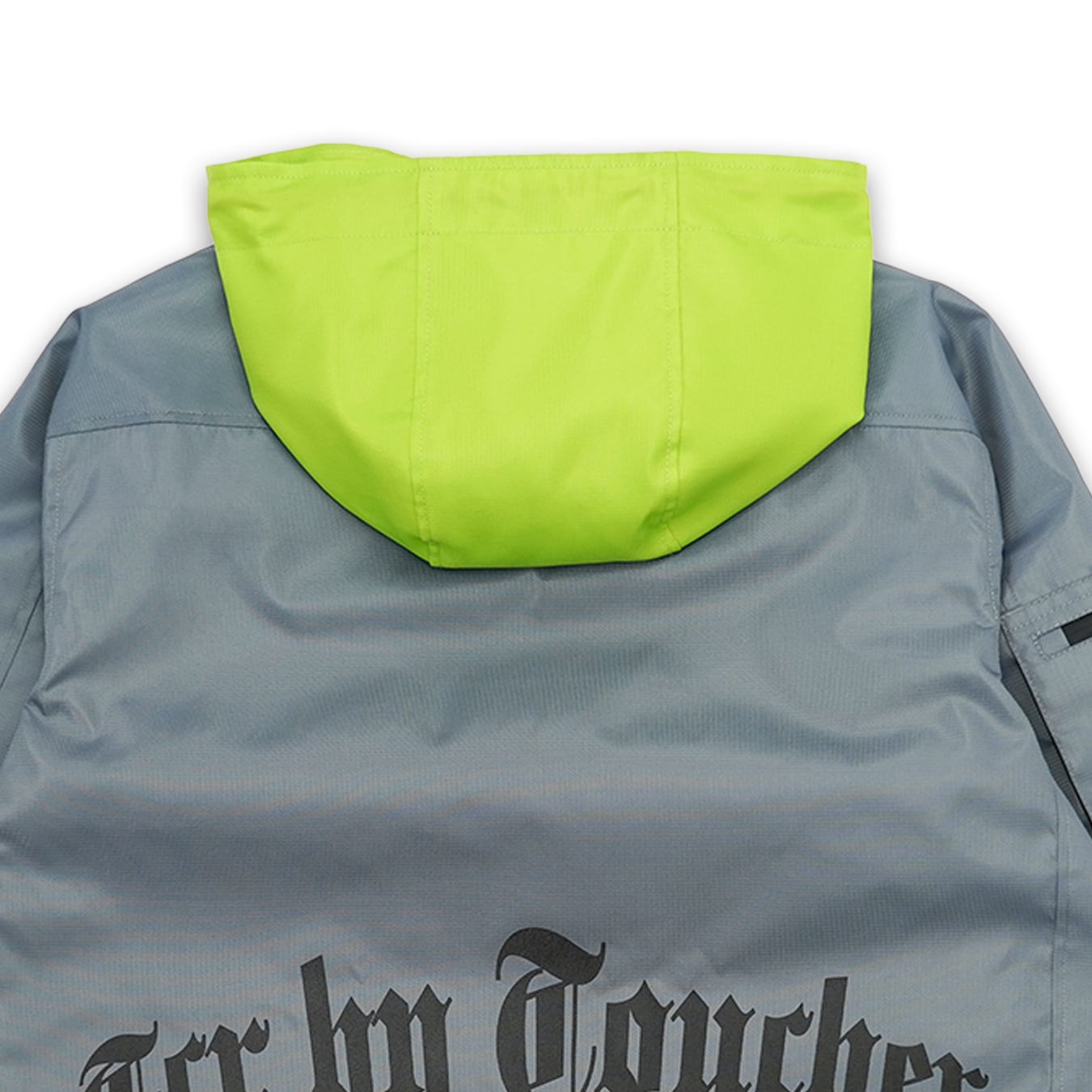 T.C.R WATERPROOF VENTURE JACKET - GRAY / YELLOW GREEN