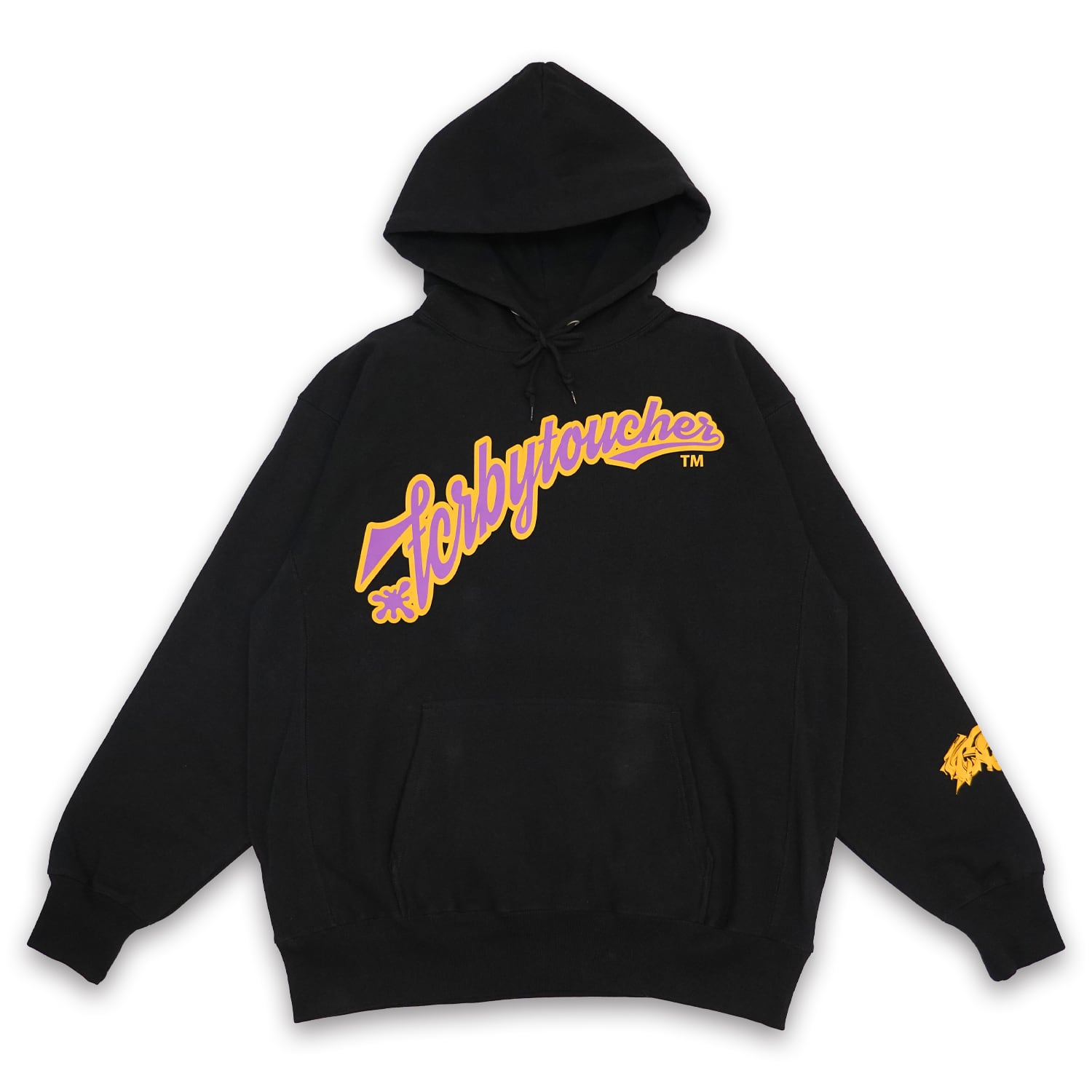 T.C.R CREW PULLOVER HEAVY OUNCE HOODIE - BLACK