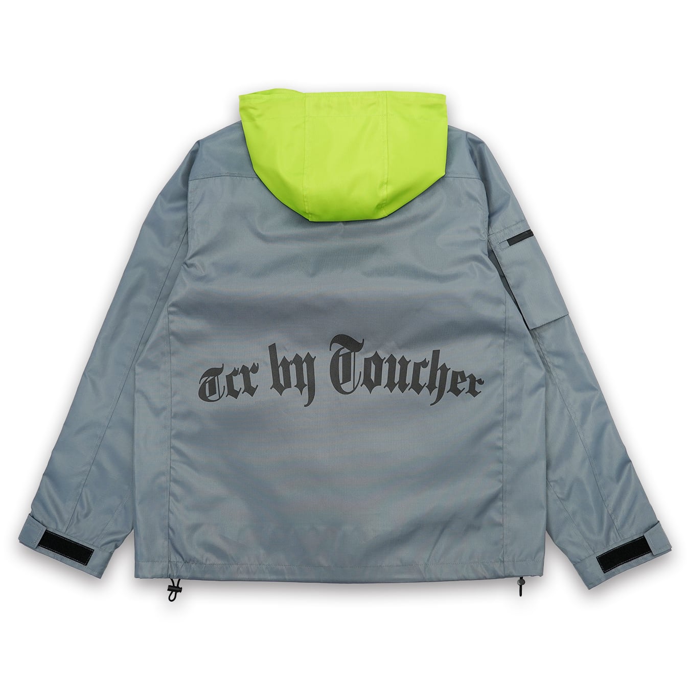 T.C.R WATERPROOF VENTURE JACKET - GRAY / YELLOW GREEN