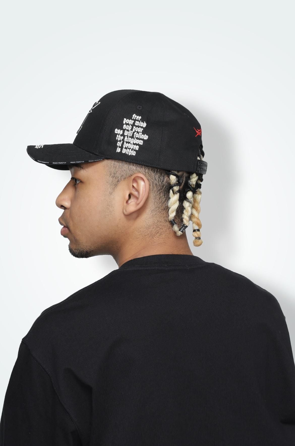 T.C.R FREE YOUR MIND 6PANEL CAP - BLACK