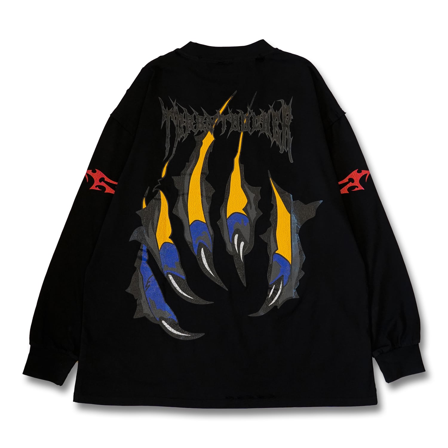 T.C.R WOLF L/S TEE - BLACK