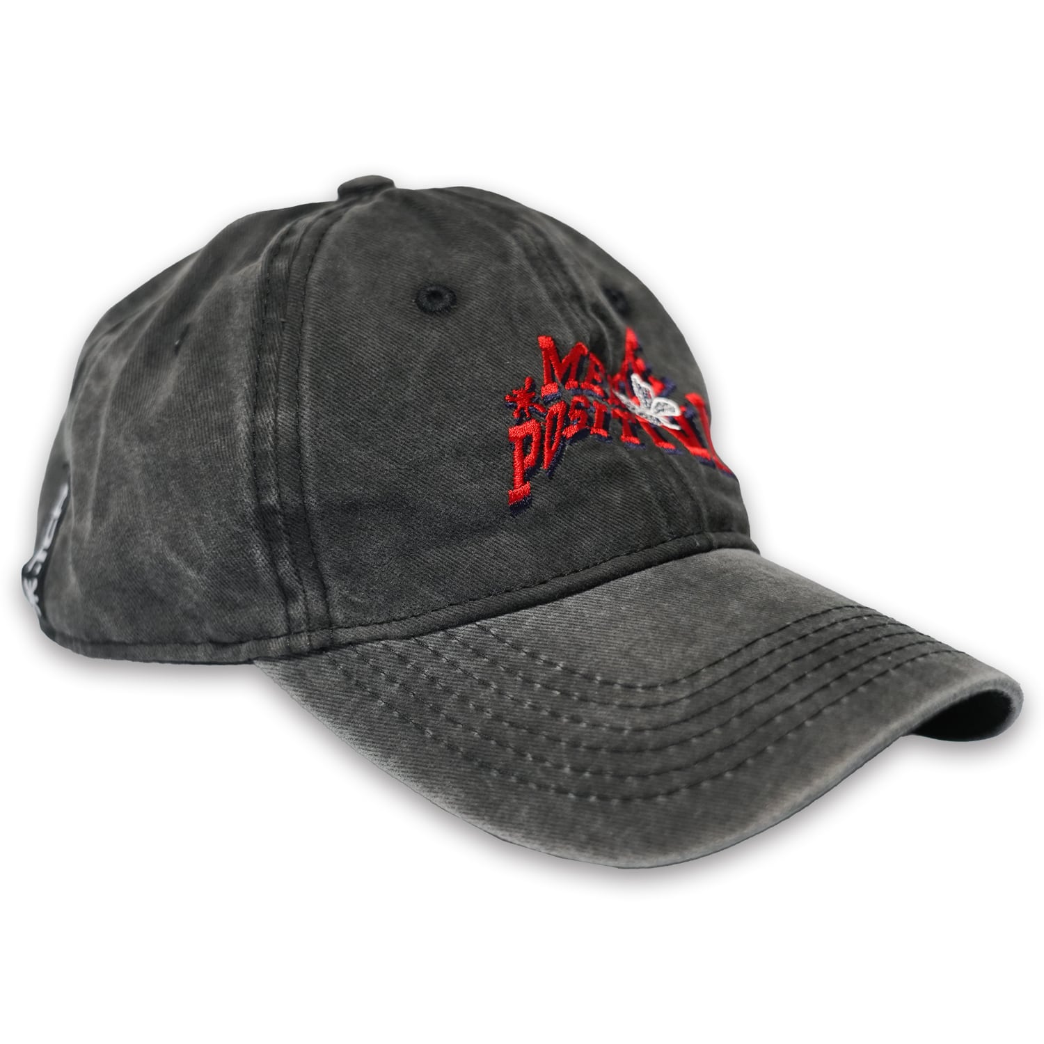 T.C.R MENTE POSITIVA WASHED LOW CAP - BLACK