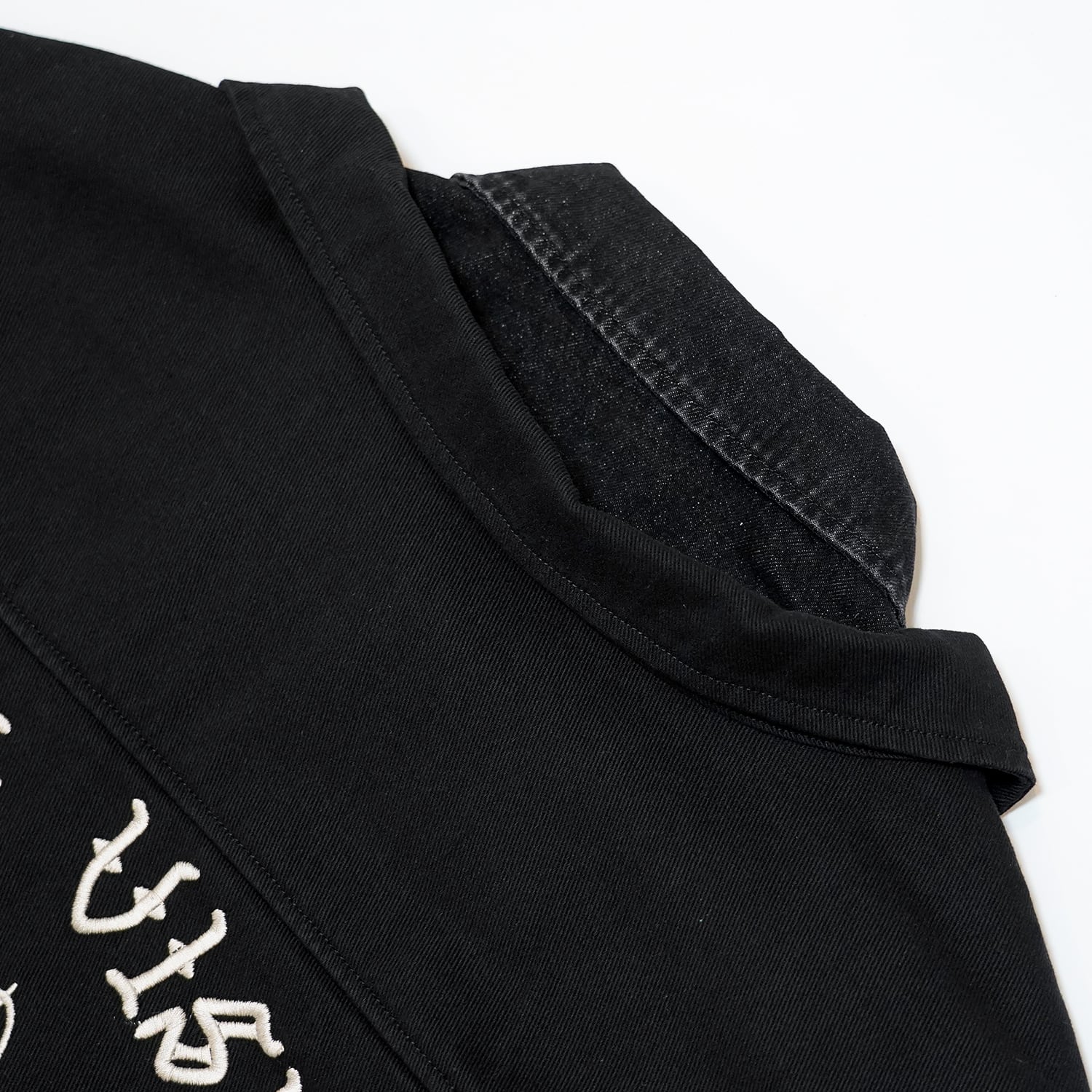 T.C.R NUOVA VISIONE CONTRAST DISTRESSED JACKET - BLACK
