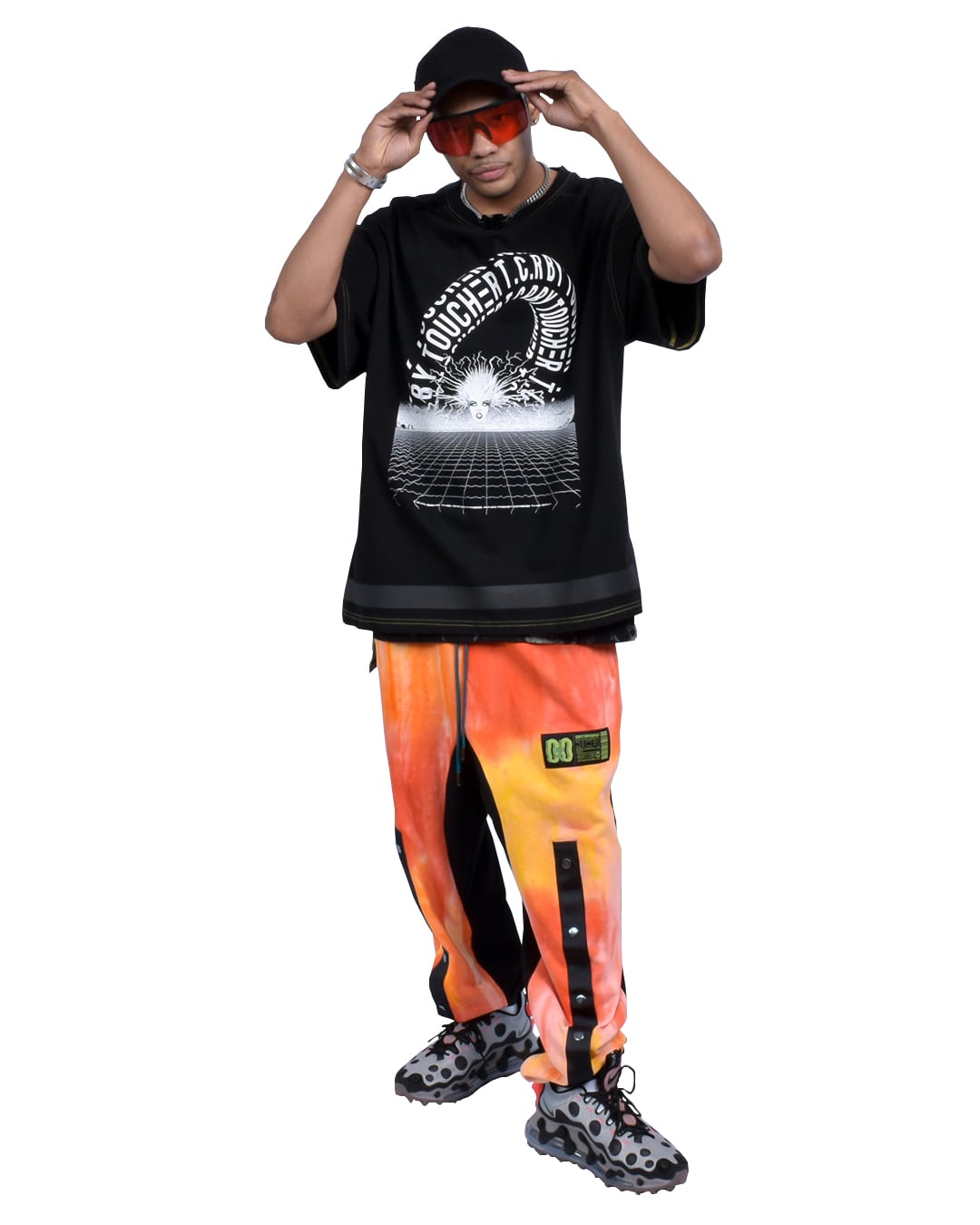 TUNNEL VISION OVERSIZED S/S TEE - BLACK/YELLOW