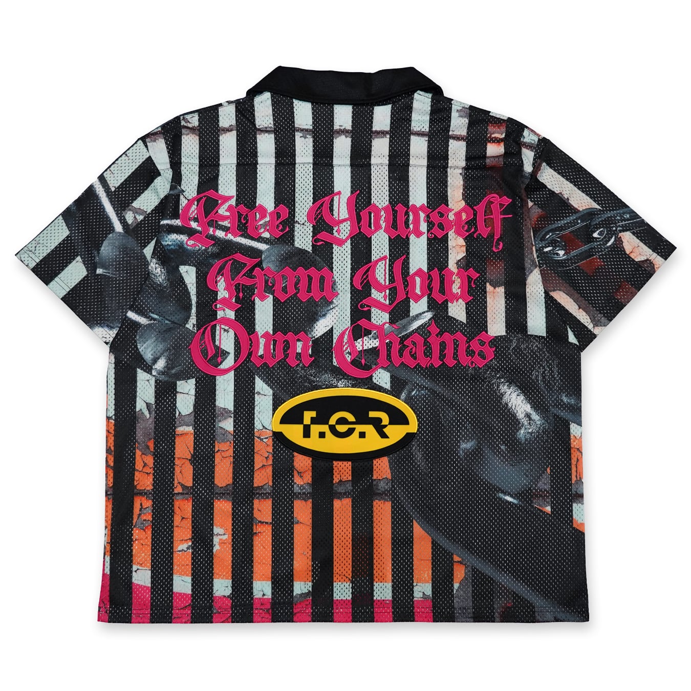 T.C.R CHAIN REACTION ALLOVER S/S MESH SHIRTS