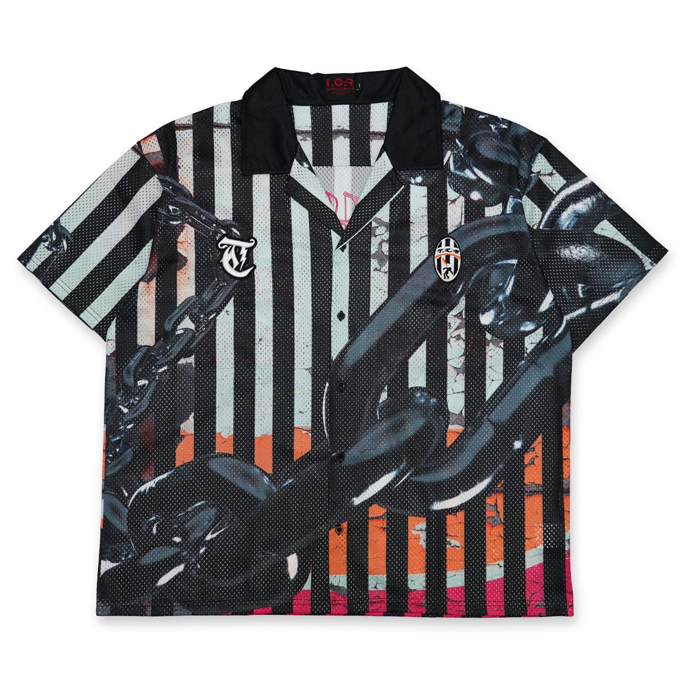T.C.R CHAIN REACTION ALLOVER S/S MESH SHIRTS