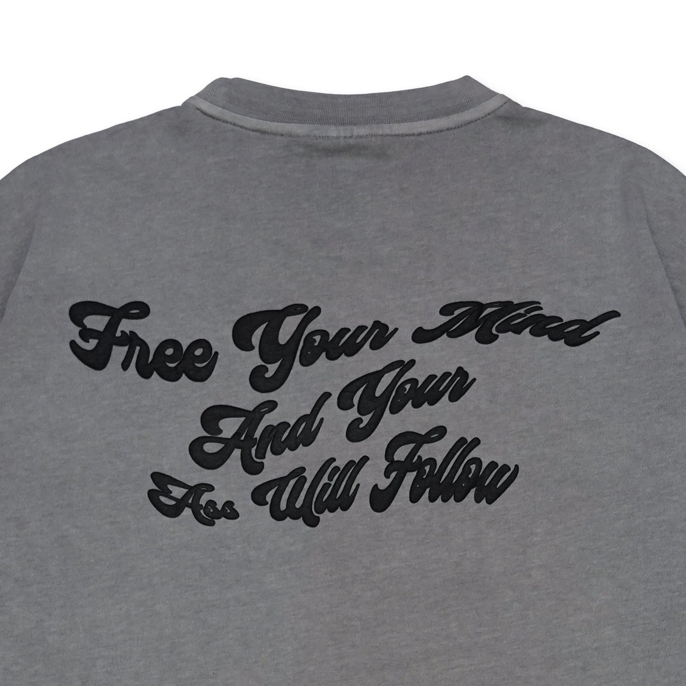 T.C.R MIND CONTROLLER WASHED S/S TEE - ASH GRAY