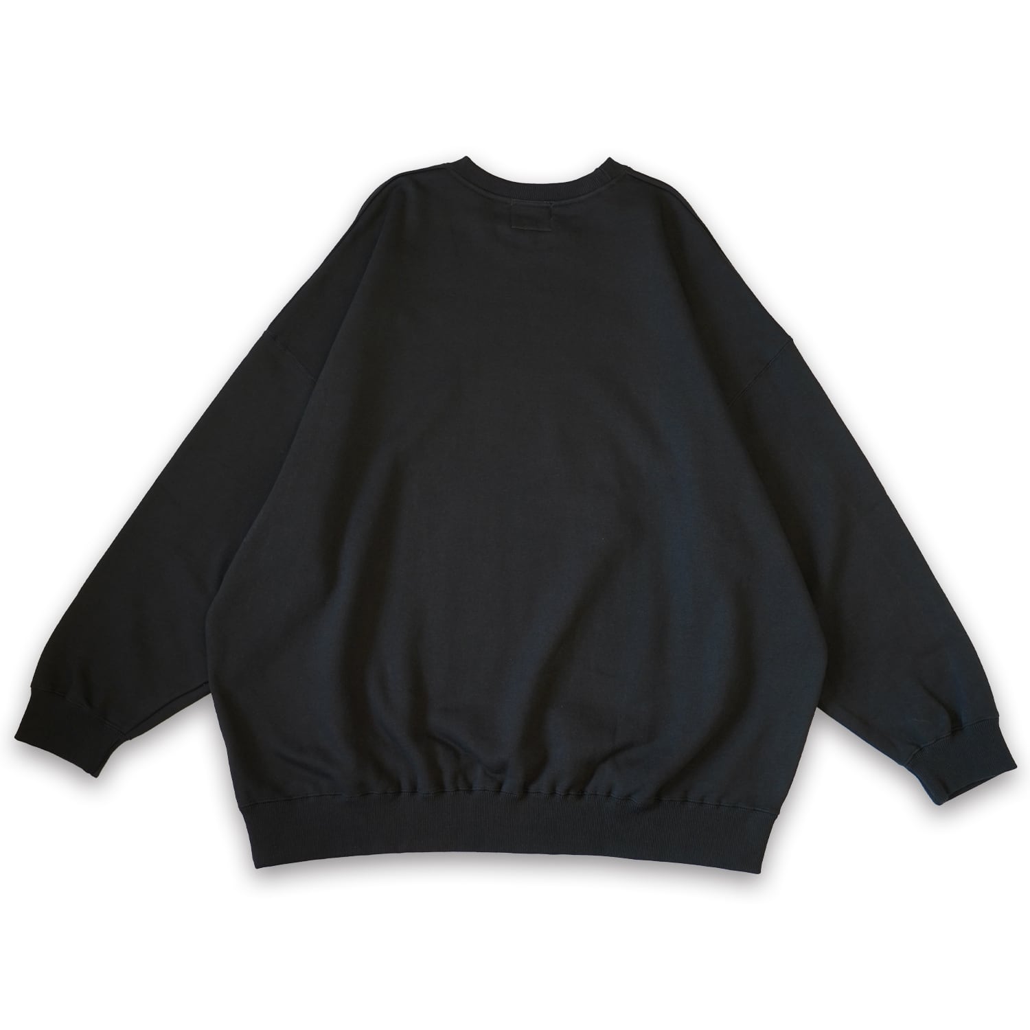 T.C.R MUSHROOM WIDE FIT CREW NECK SWEAT - BLACK