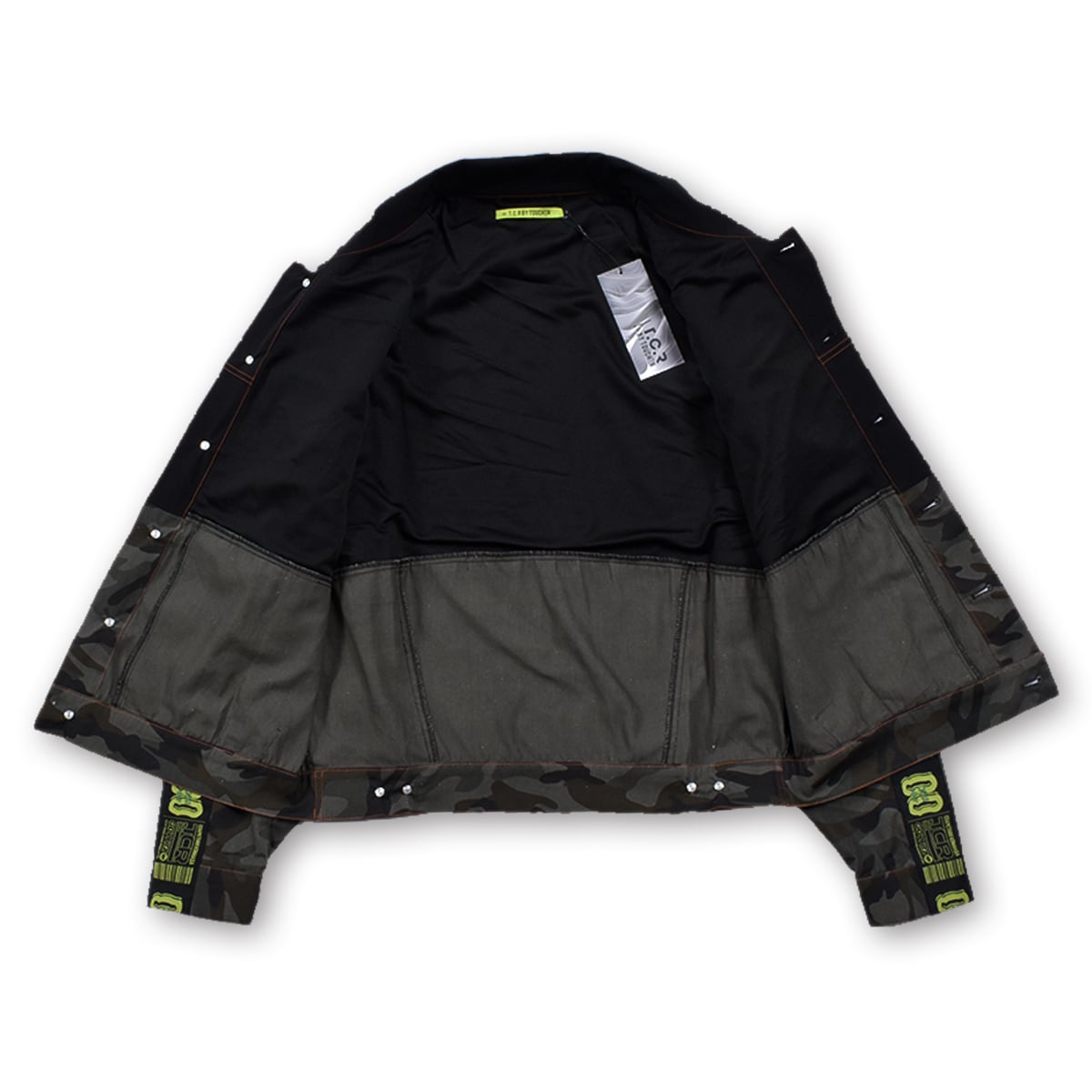 T.C.R EQUIPMENT TRUCKER JACKET V2 - BLACK/CAMO