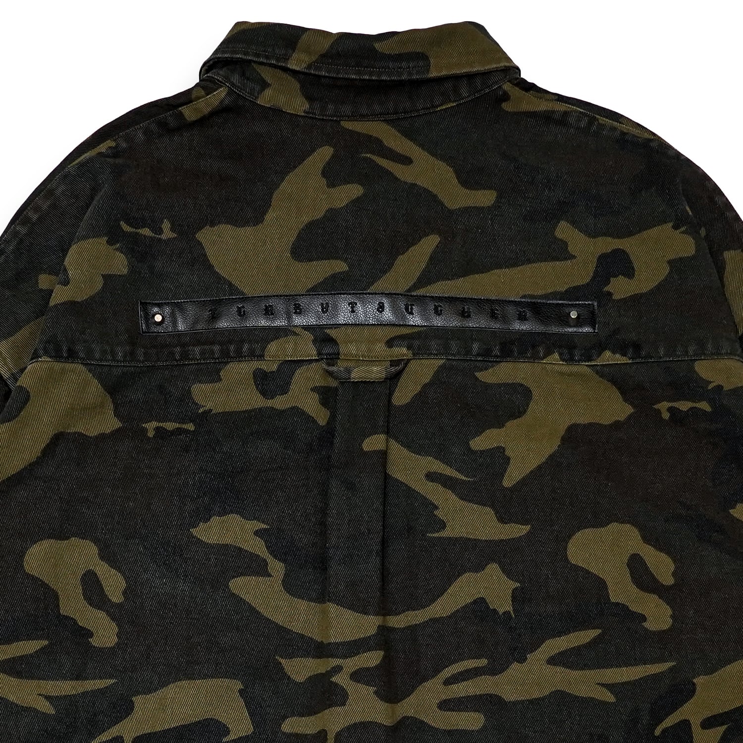 T.C.R DISTRESSED CAMO SHIRTS JACKET - CAMO