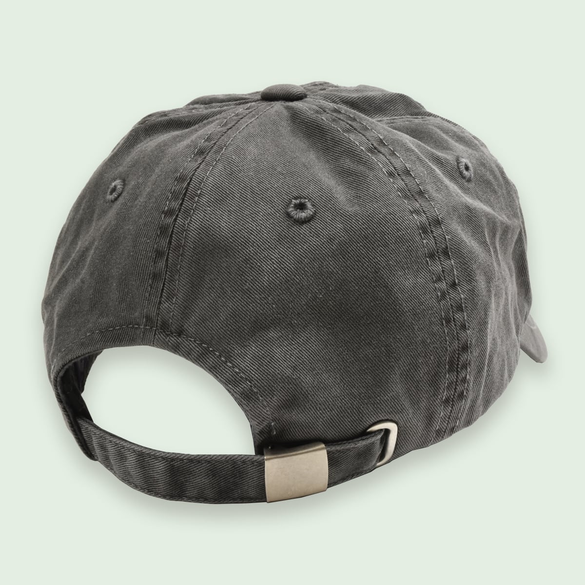 RUBBER LOGO WASHED CAP - GRAY