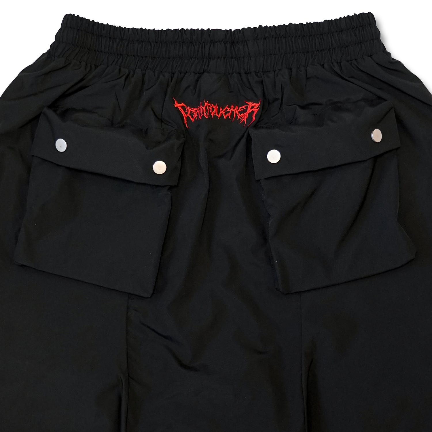 T.C.R RELAPSE MULTI POCKET SAROUEL CARGO SHORTS - BLACK