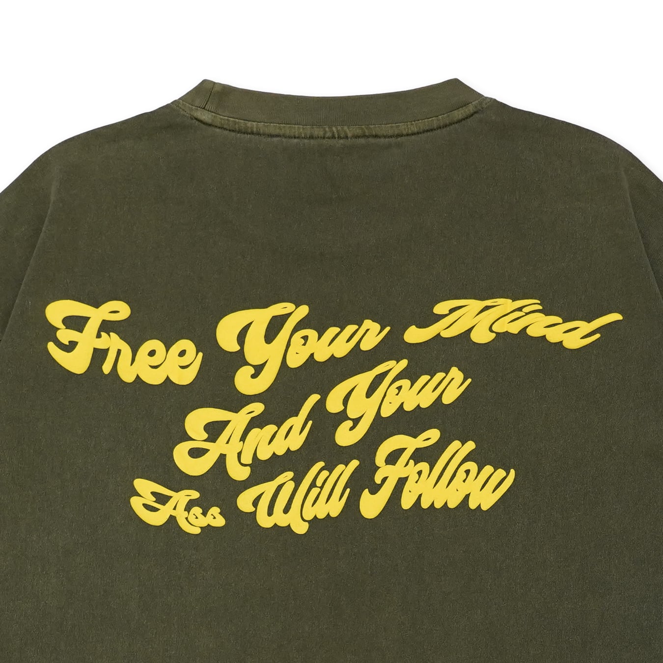 T.C.R LIGHTNING MARIA WASHED S/S TEE - GRAY GREEN