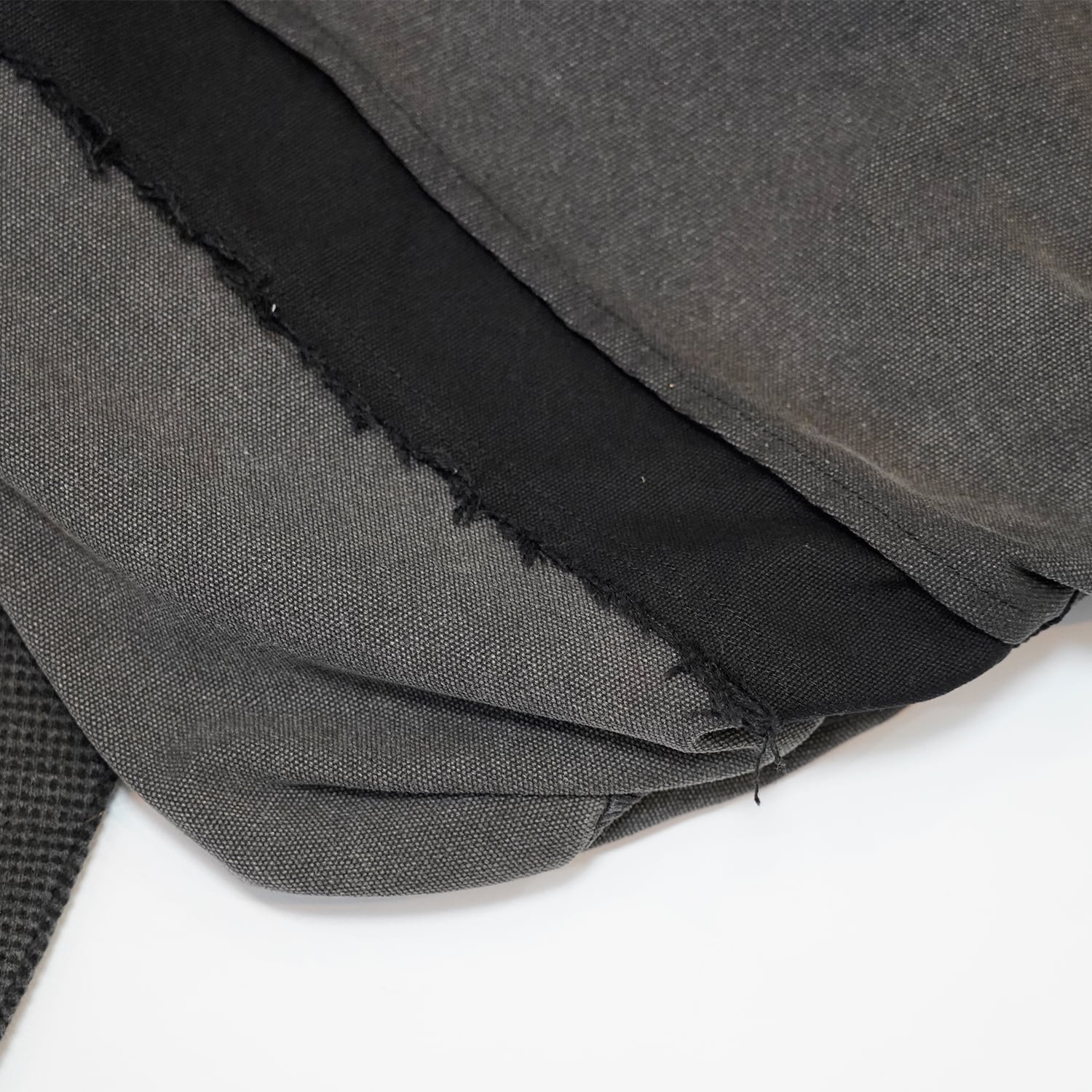 T.C.R DISTRESSED SPLICED BLOUSON - GRAY
