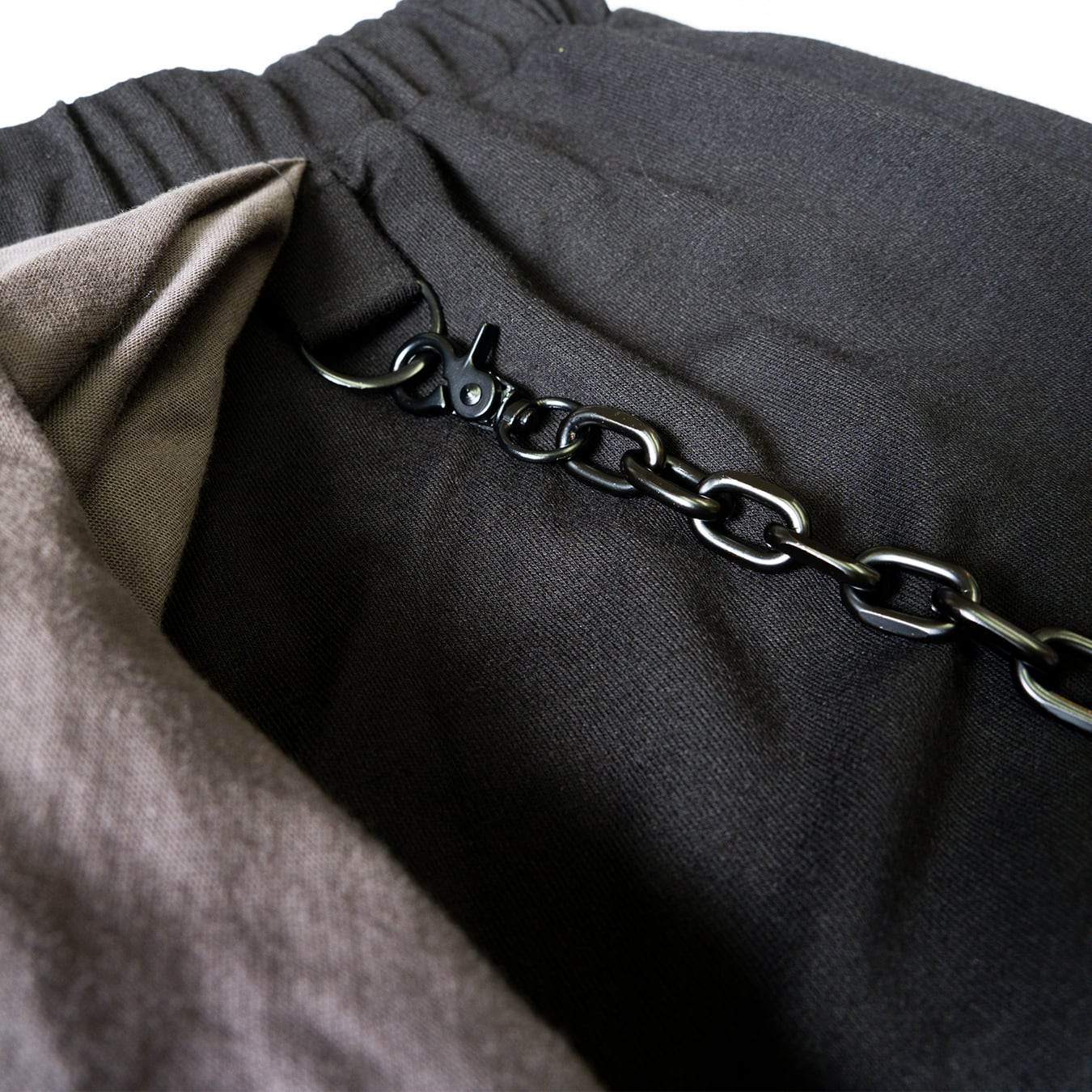 REWORK SWEAT CARGO PANTS - GRAY/BLACK