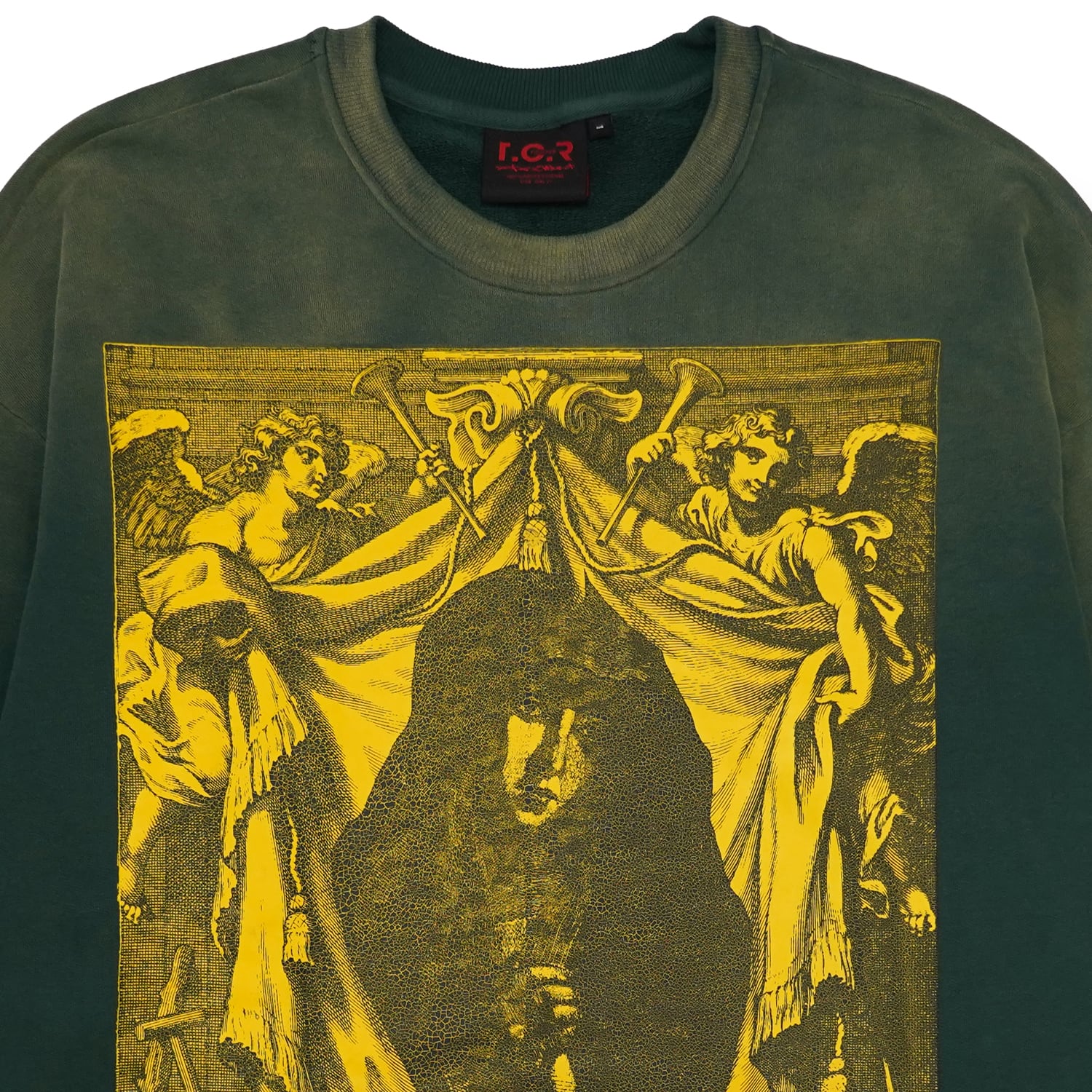 T.C.R MOTHER CREW NECK SWEAT SHIRT - BLACKISH GREEN