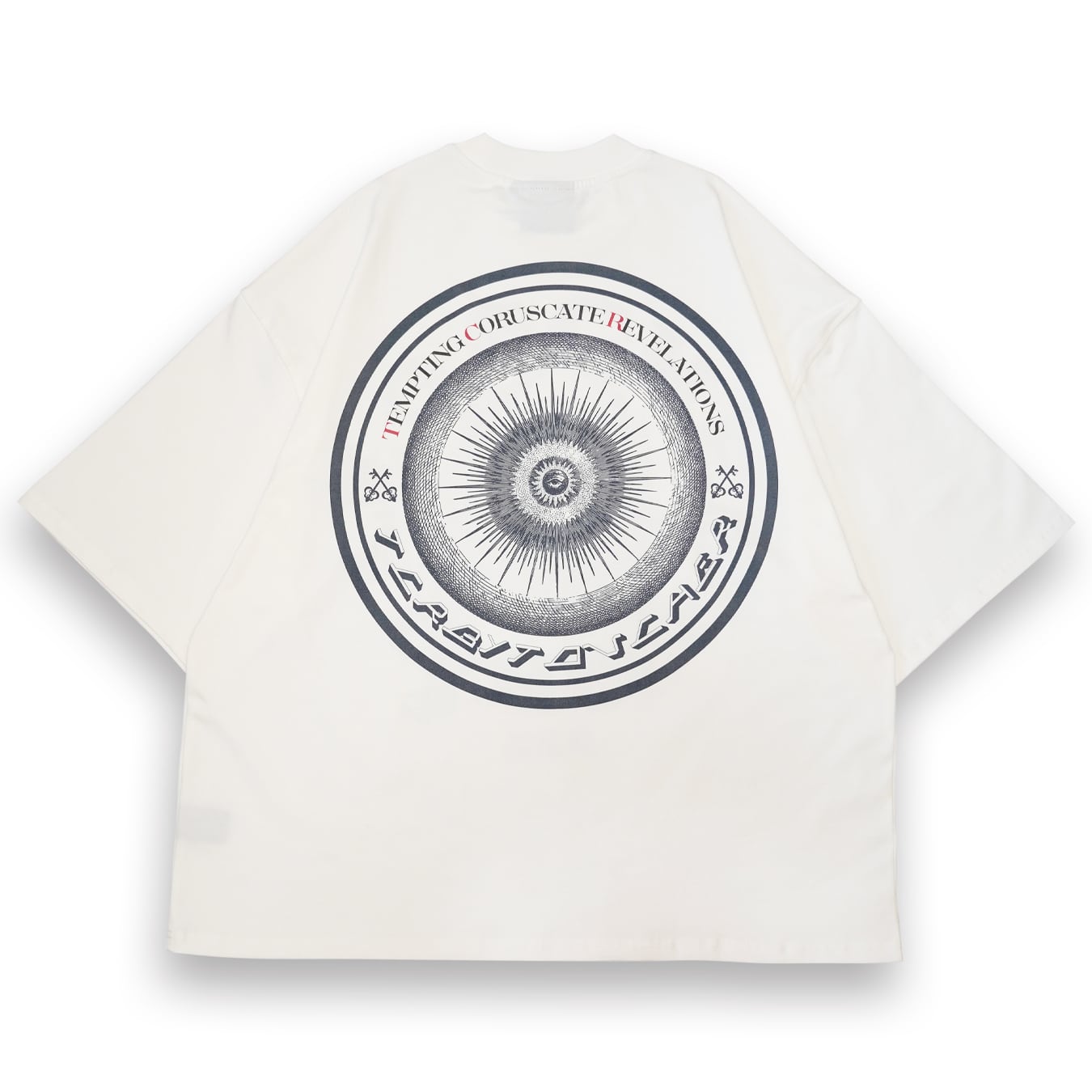 T.C.R JESUS CIRCLE LOGO S/S TEE - WHITE