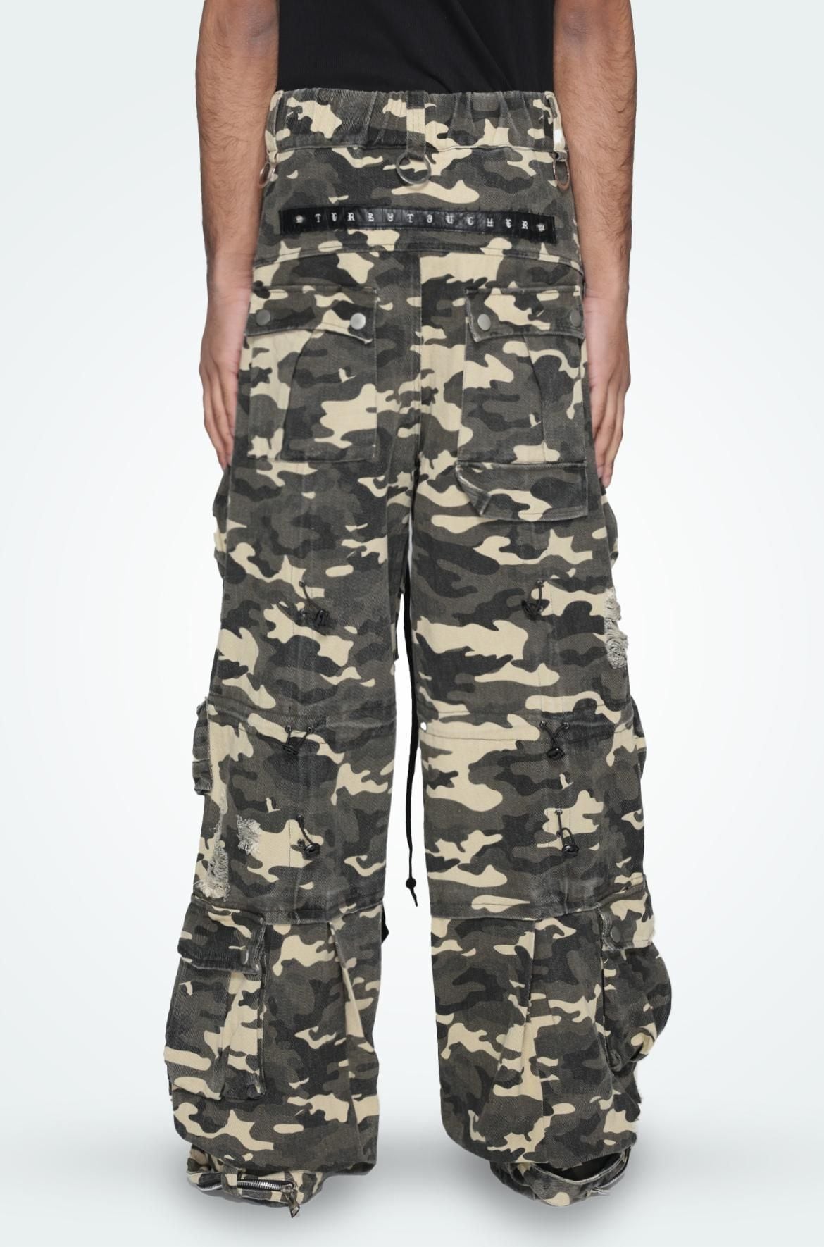 T.C.R NUOVA VISIONE BAGGY CARGO PANTS - CAMO