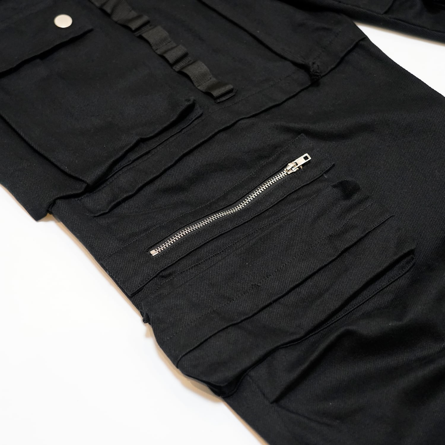 T.C.R NUOVA VISIONE BAGGY CARGO PANTS - BLACK