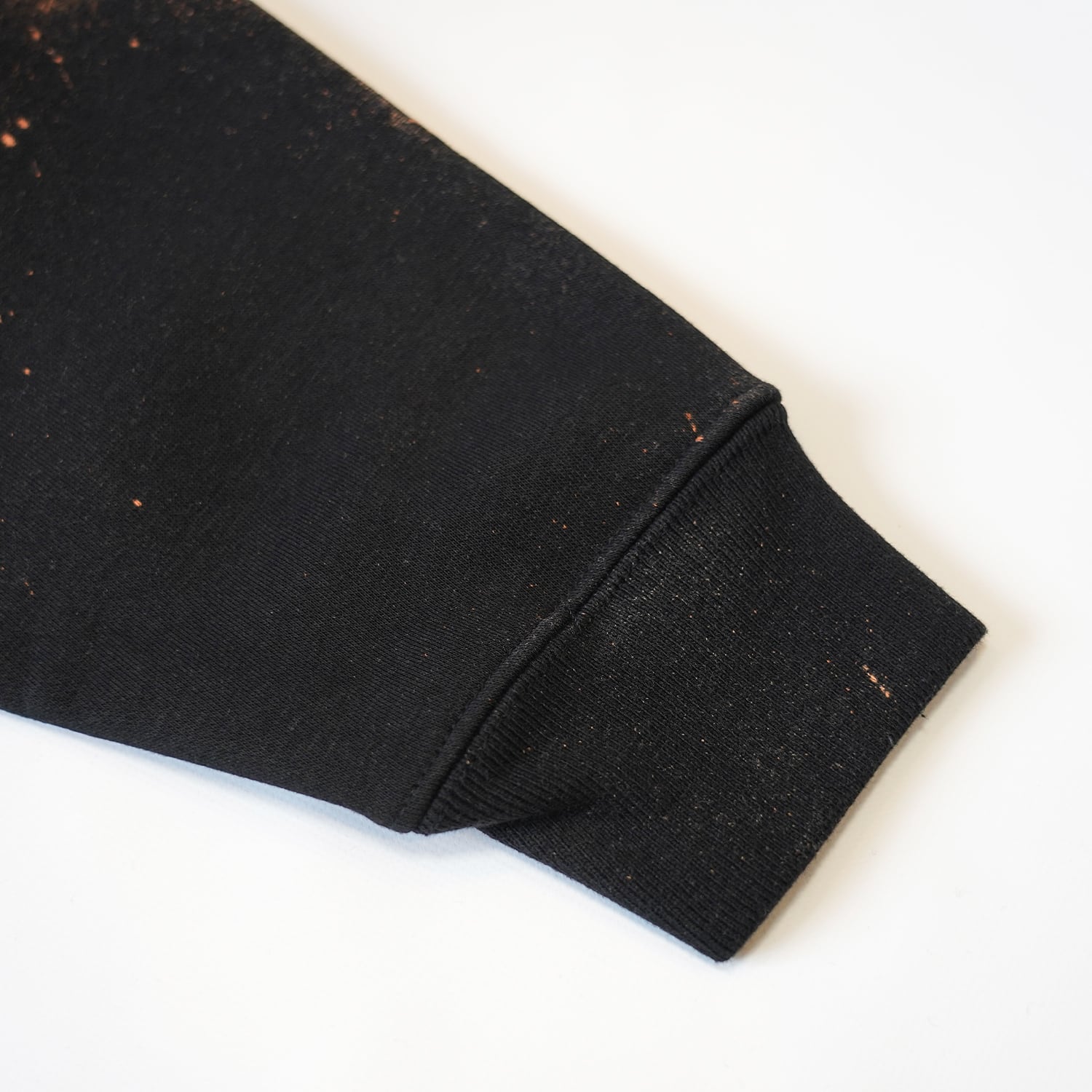 T.C.R TRYING GOD WIDE FIT CREW NECK BLEACH SWEAT - BLACK