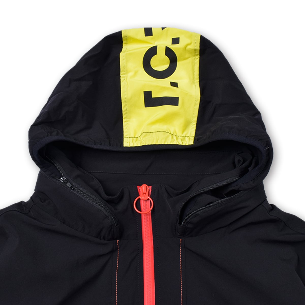 T.C.R TRICLIMATE 2WAY SHELL ANORAK V2 - BLACK/RED