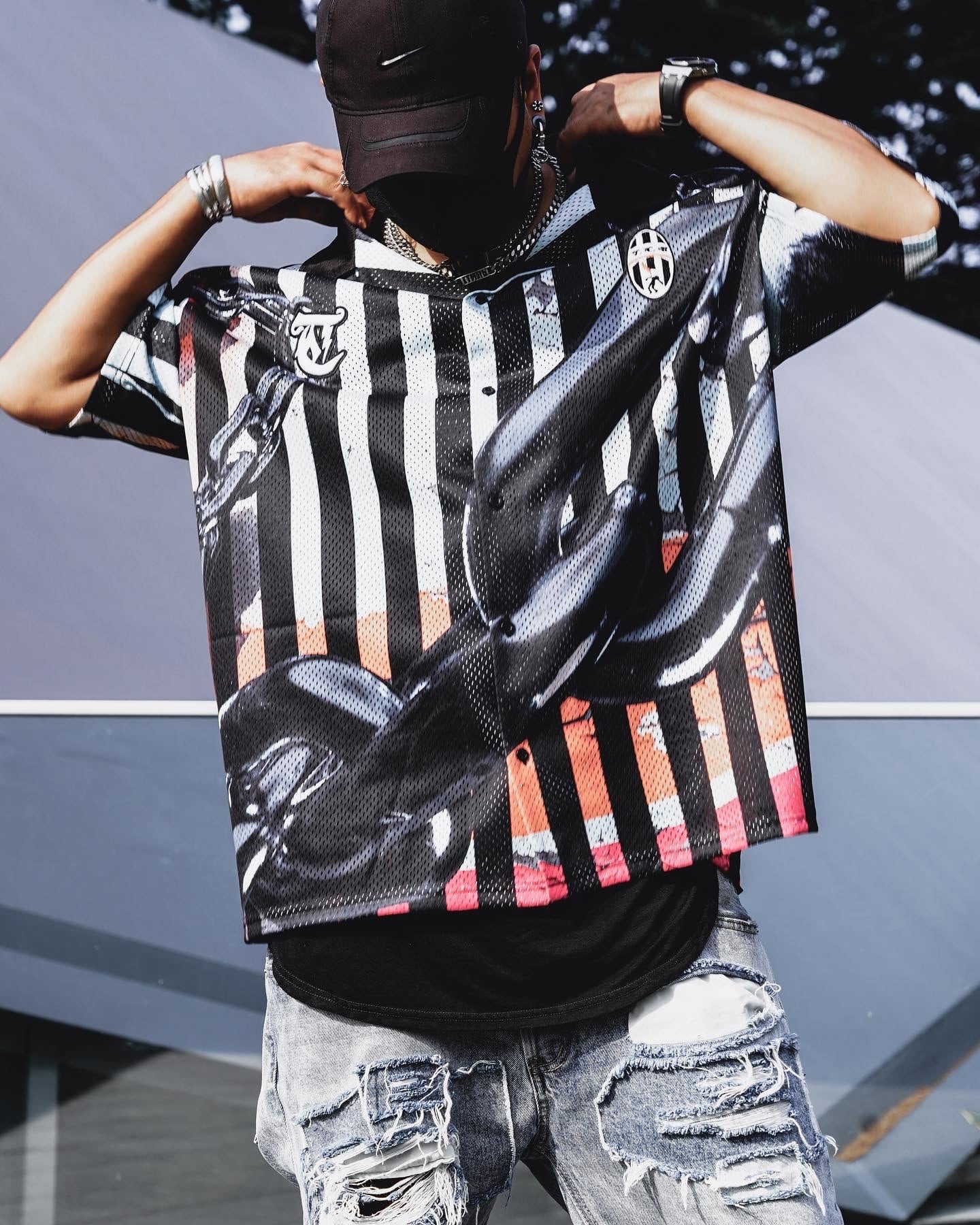 T.C.R CHAIN REACTION ALLOVER S/S MESH SHIRTS