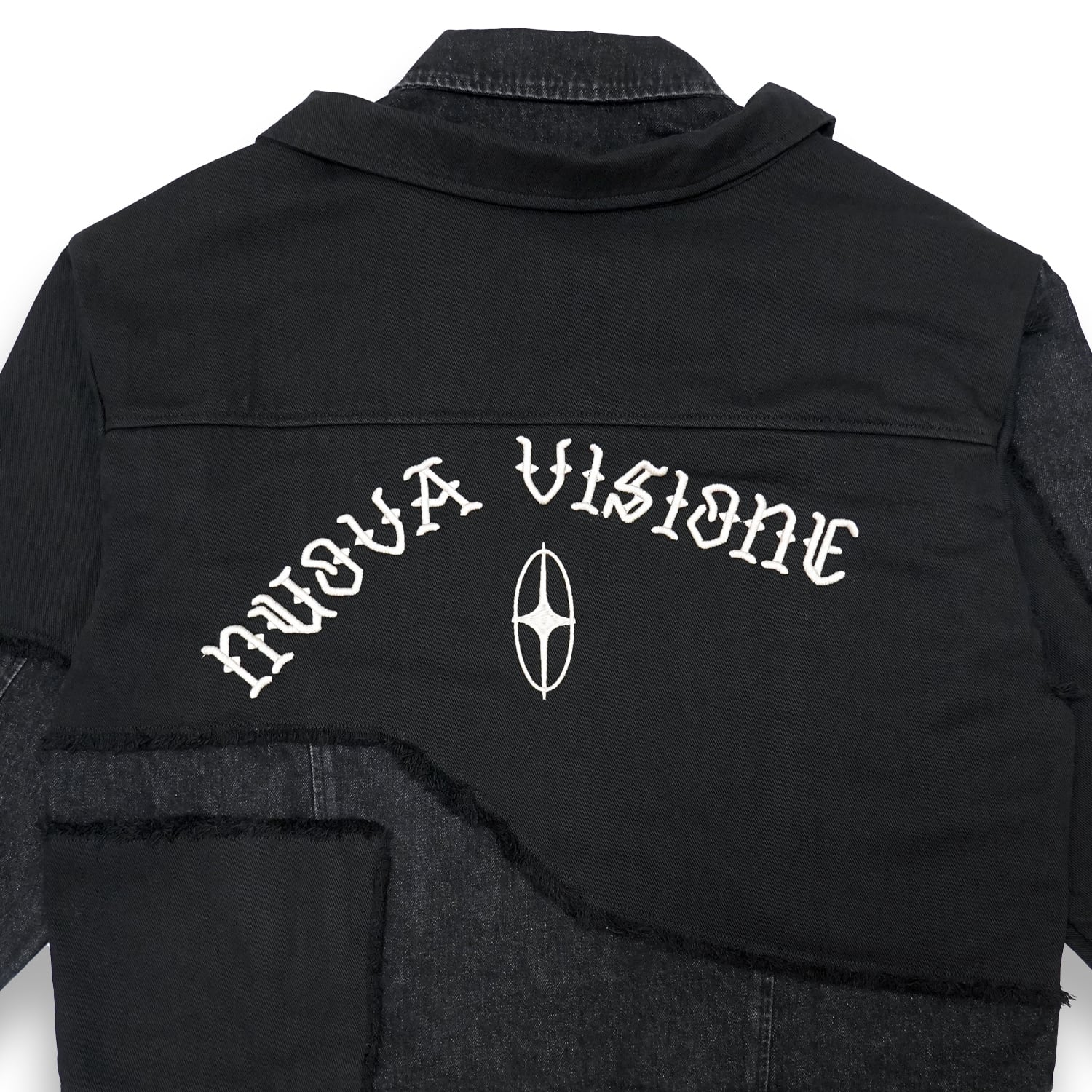 T.C.R NUOVA VISIONE CONTRAST DISTRESSED JACKET - BLACK