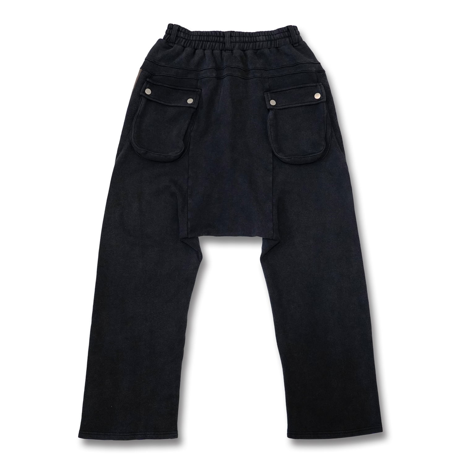 T.C.R DARK RIDER BAGGY SNAP JOGGER - BLACK