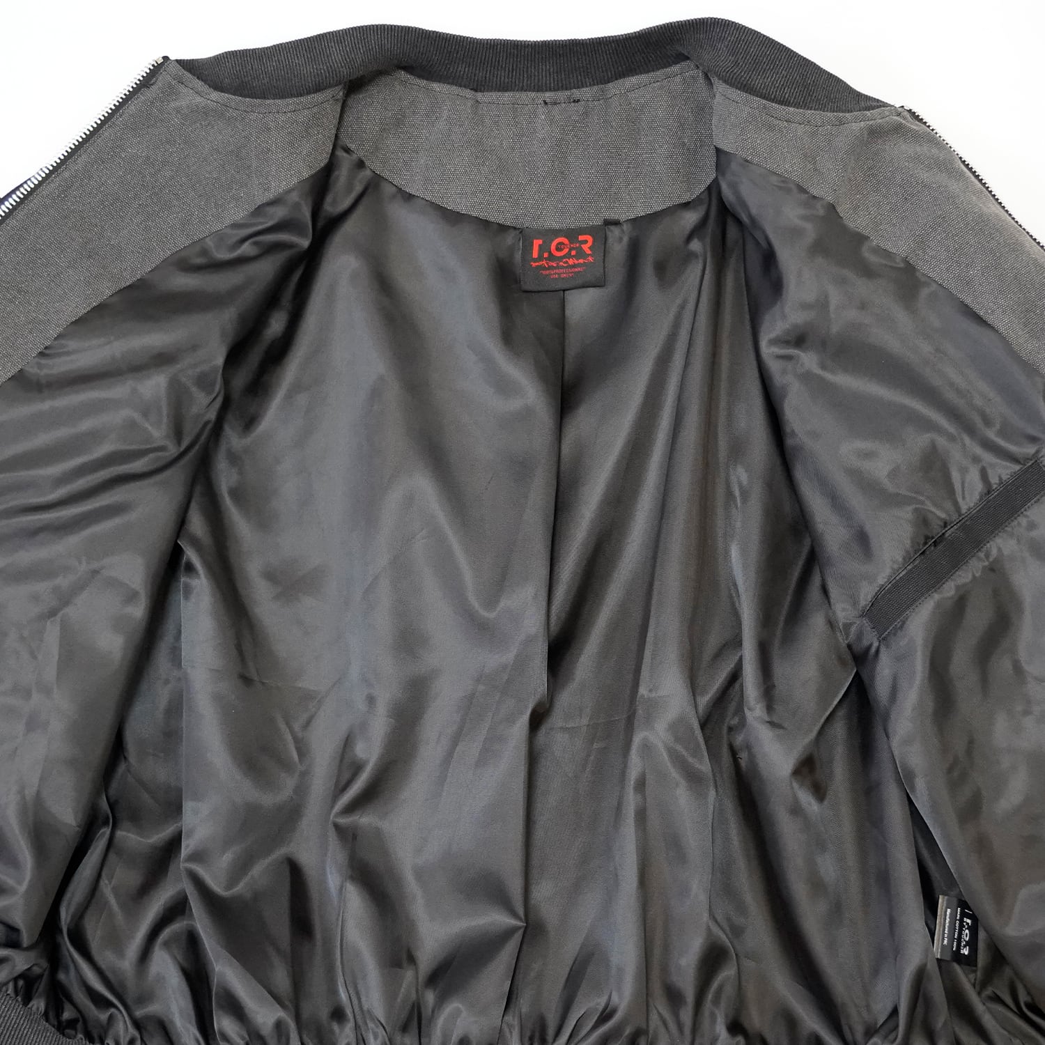 T.C.R DISTRESSED SPLICED BLOUSON - GRAY