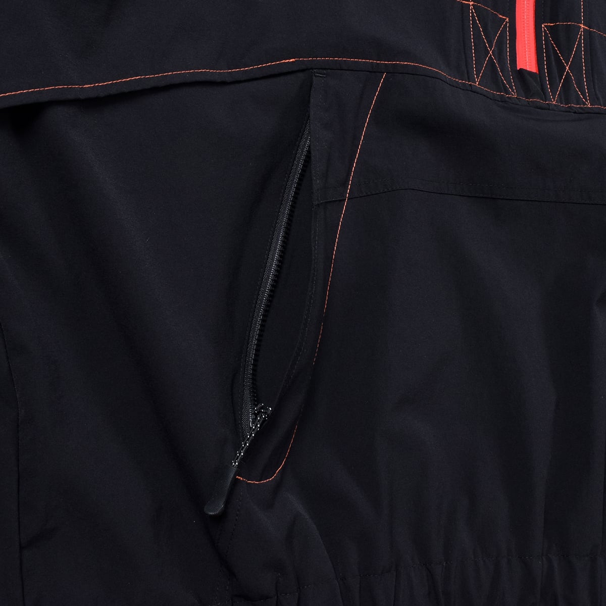 T.C.R TRICLIMATE 2WAY SHELL ANORAK V2 - BLACK/RED