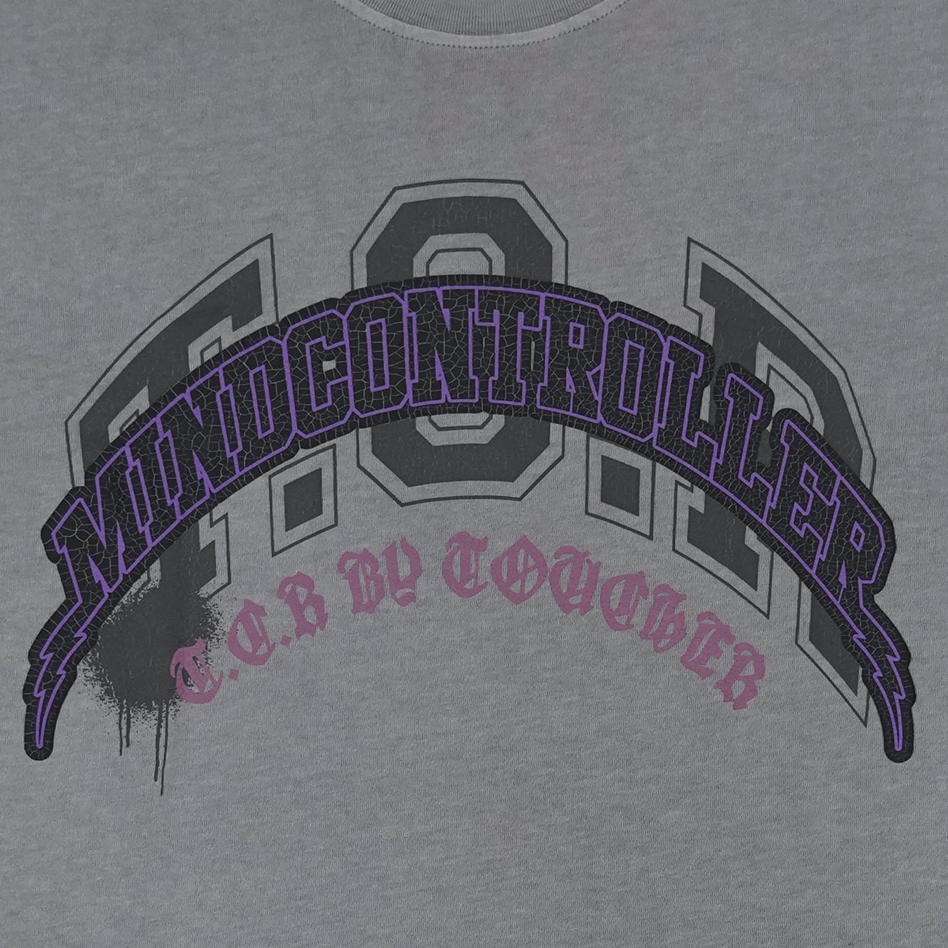T.C.R MIND CONTROLLER WASHED S/S TEE - ASH GRAY