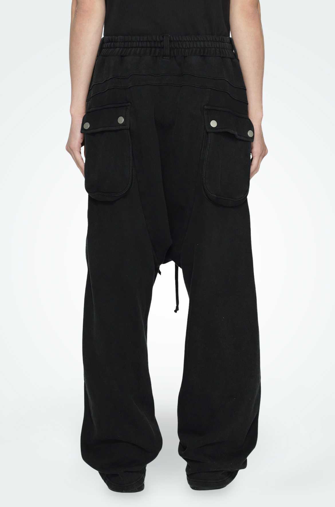 T.C.R DARK RIDER BAGGY SNAP JOGGER - BLACK
