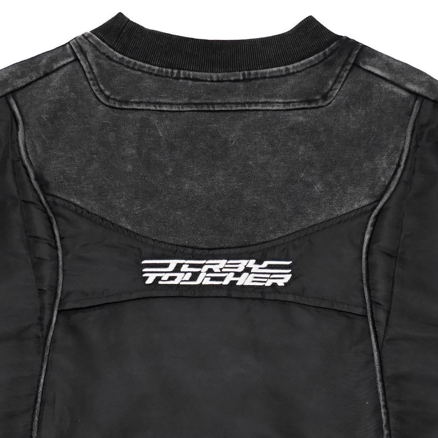 T.C.R RACING HYBRID CREWNECK SWEATSHIRTS - BLACK