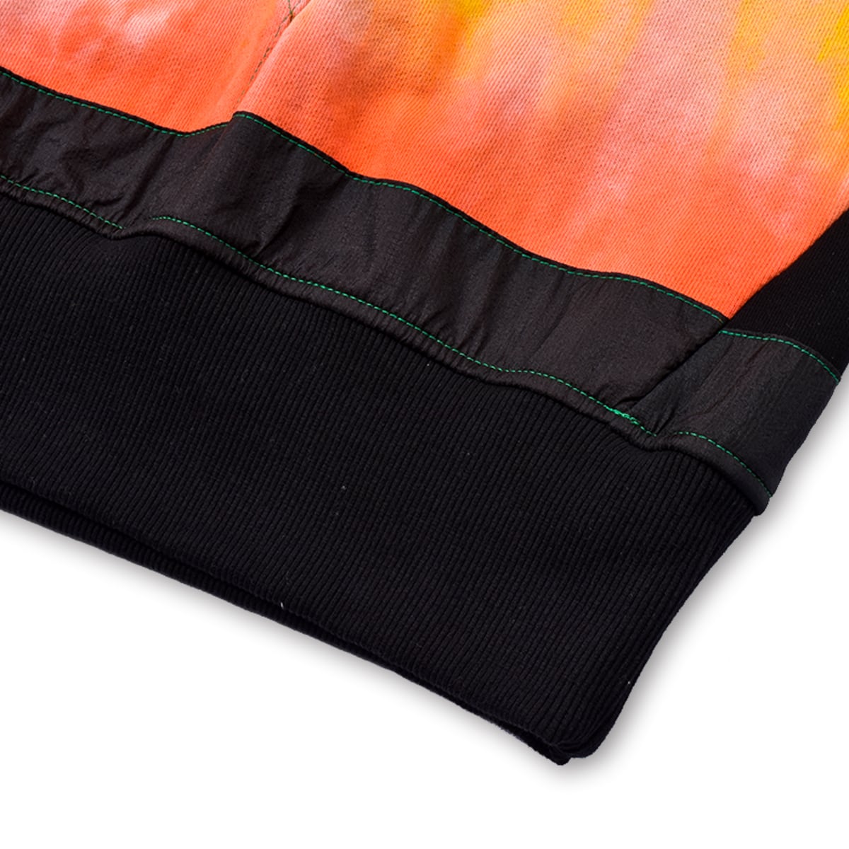 TCR ESSENTIAL TECH TIE DYE HOODIE - ORANGE/BLACK
