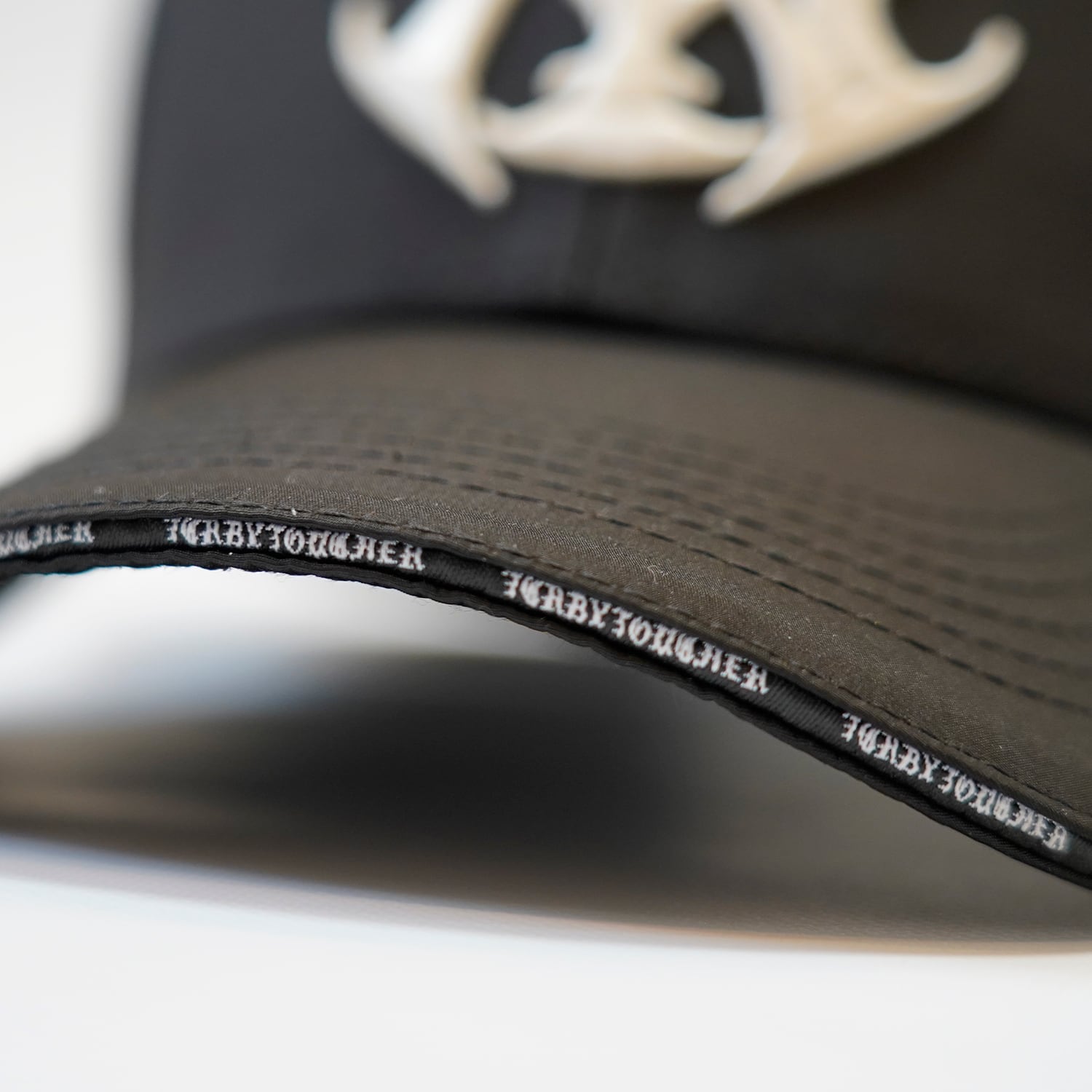 T.C.R NU-YOUTH LASER CUT HOLE QUICK DRY 6PANEL CAP - BLACK