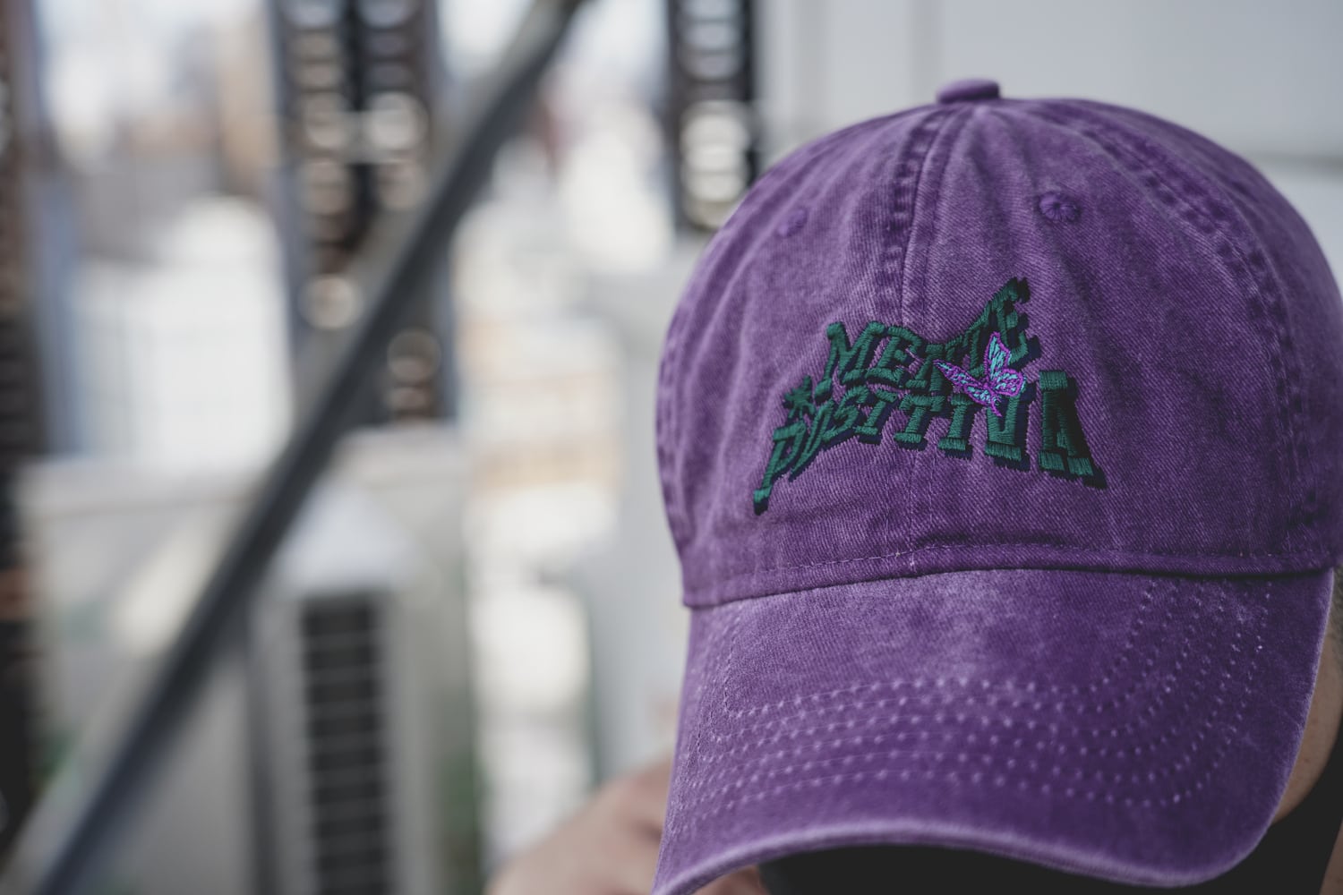 T.C.R MENTE POSITIVA WASHED LOW CAP - PURPLE