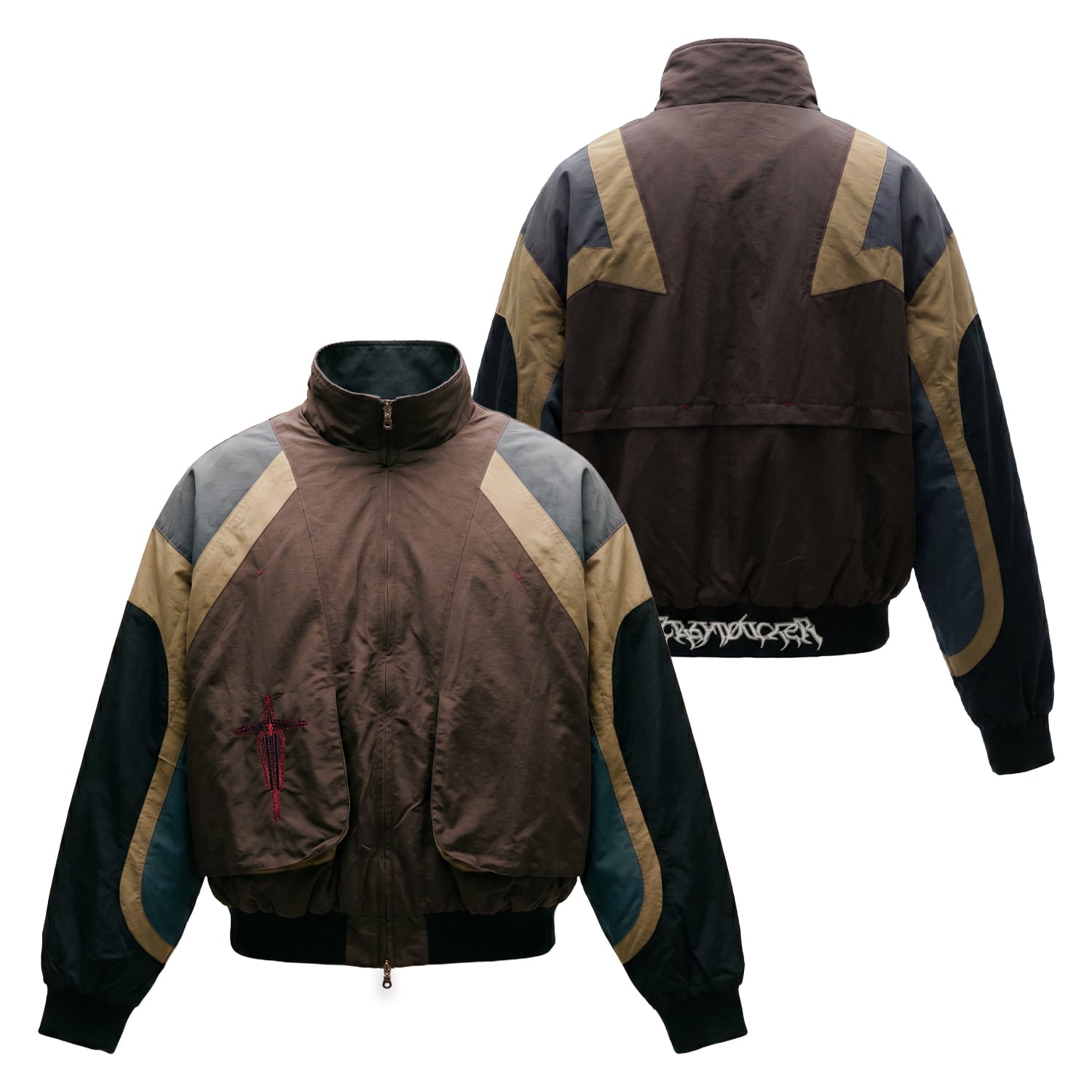 T.C.R PHASE NYLON JACKET - BROWN