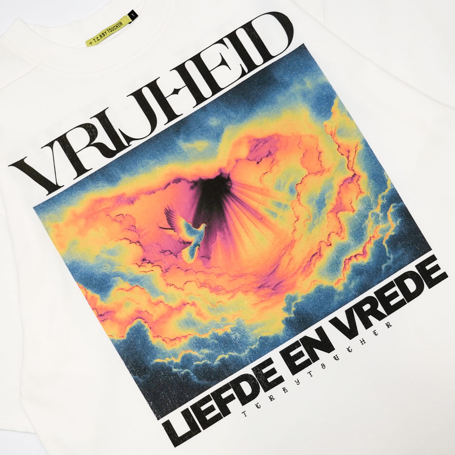 T.C.R VRIJHEID S/S TEE - WHITE